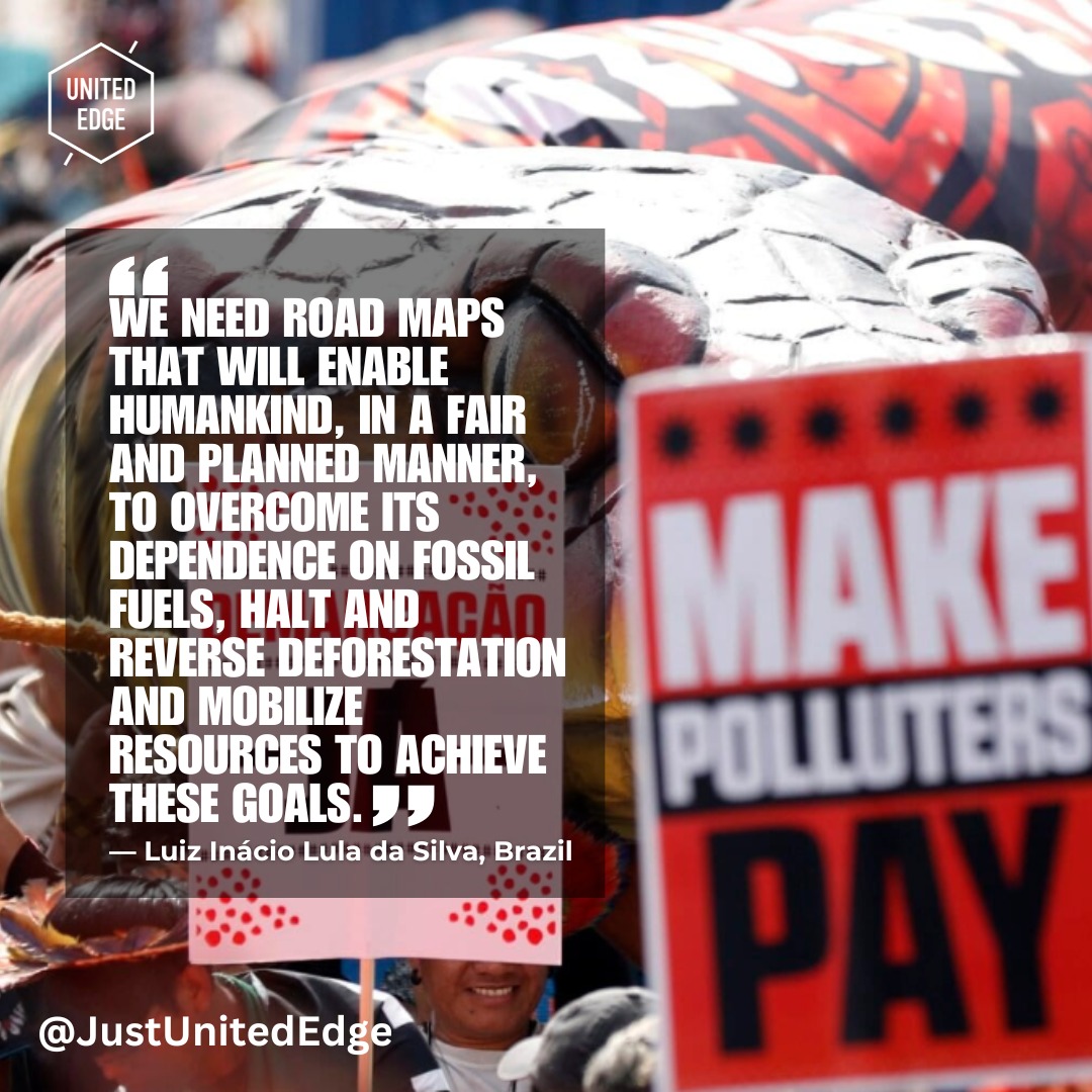 As COP30 ends without a formal fossil-fuel phase-out plan, Brazil, along with Colombia and the Netherlands, is pushing to build a new roadmap outside the UN process. It’s a second chance for justice, deforestation prevention, and a real transition away from fossil fuels. Other countries should follow their lead. Read the article here: https://bit.ly/4pxbPNd
#COP30 #ClimateAction #FossilFuel #JustTransition #Brazil #Roadmap #Renewables #ClimateJustice #EndFossilFuels #Deforestation #GreenTransition #SustainableFuture #GlobalSouth #ClimateCrisis #RenewableEnergy #EnvironmentalJustice #ActNow #ClimateEmergency