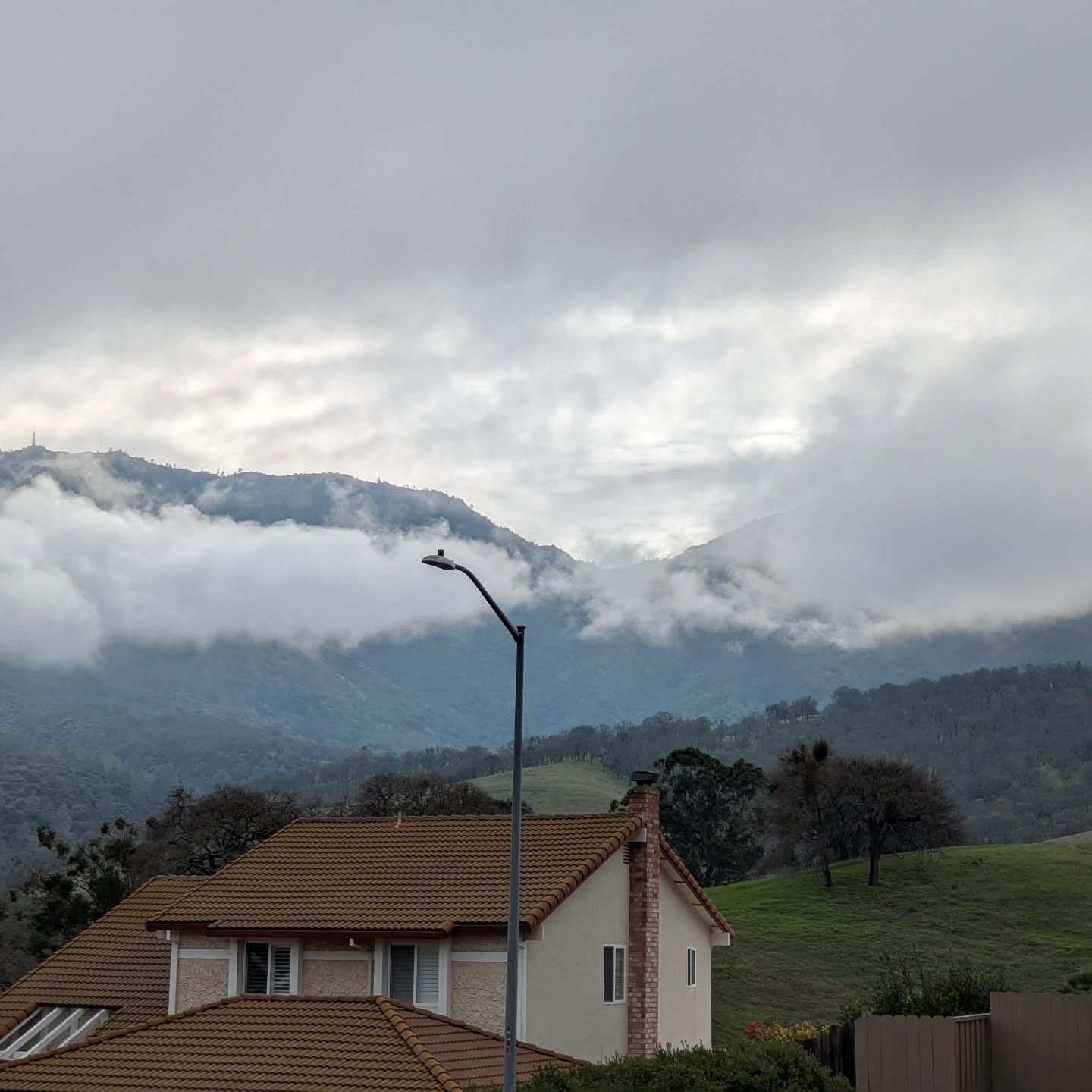 Mystical views of Mt. Diablo from my inspection in Clayton this morning...
