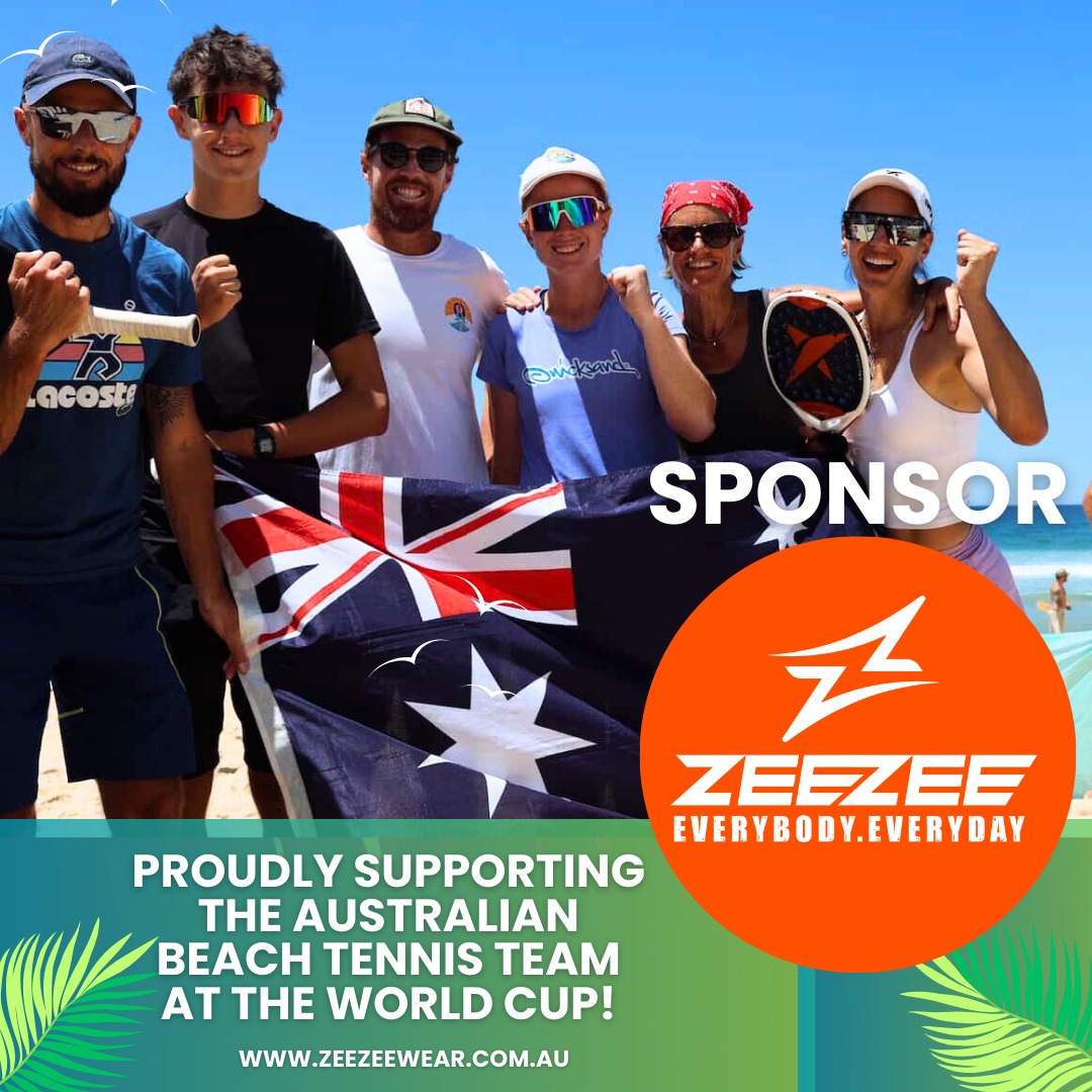 We’re beyond excited to announce that ZEEZEE Wear is now the official sponsor of the Australian Beach Tennis Team for the World Cup! 🏖️🎾
Our players will be hitting the courts in style with premium UV400 sunglasses, giving them the clarity, comfort, and protection they need, on and off the sand.
Here’s to elevating performance, celebrating Aussie talent, and serving up world-class vibes together. 😎✨
Let’s go, Team Australia! 💛💚
#ZEEZEEWear #BeachTennisWorldCup #AustralianBeachTennis #SunglassesThatSlay #UV400Protection #GameOnStyleOn @centrecourtbeachtennis @victoria.beachtennis
