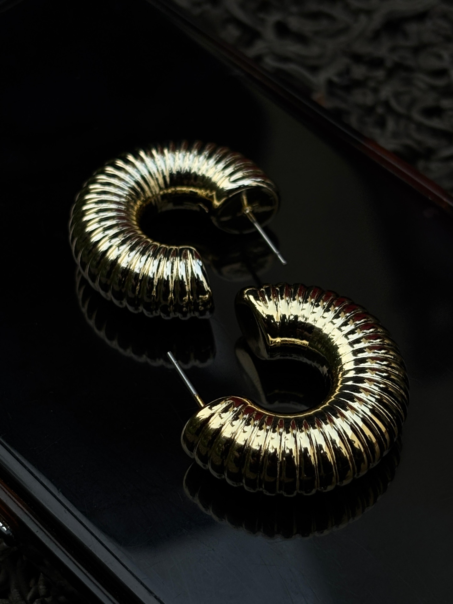 Your go-to gold hoops💛#ElevatedBasics #statement hoops #timeless