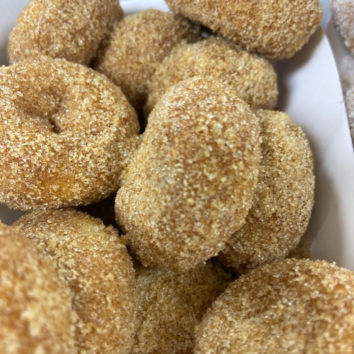You donut want to miss out on these bite size treats! Take some home or get them made fresh and warm. Available in pumpkin spice, apple cider, and cinnamon sugar. Grab a cup of 6, box of 12 or 24. #openseascoffee. #minidonuts #donuts #bitesize #cinnamonsugar #pumpkinspice #applecider #saltedcaramel