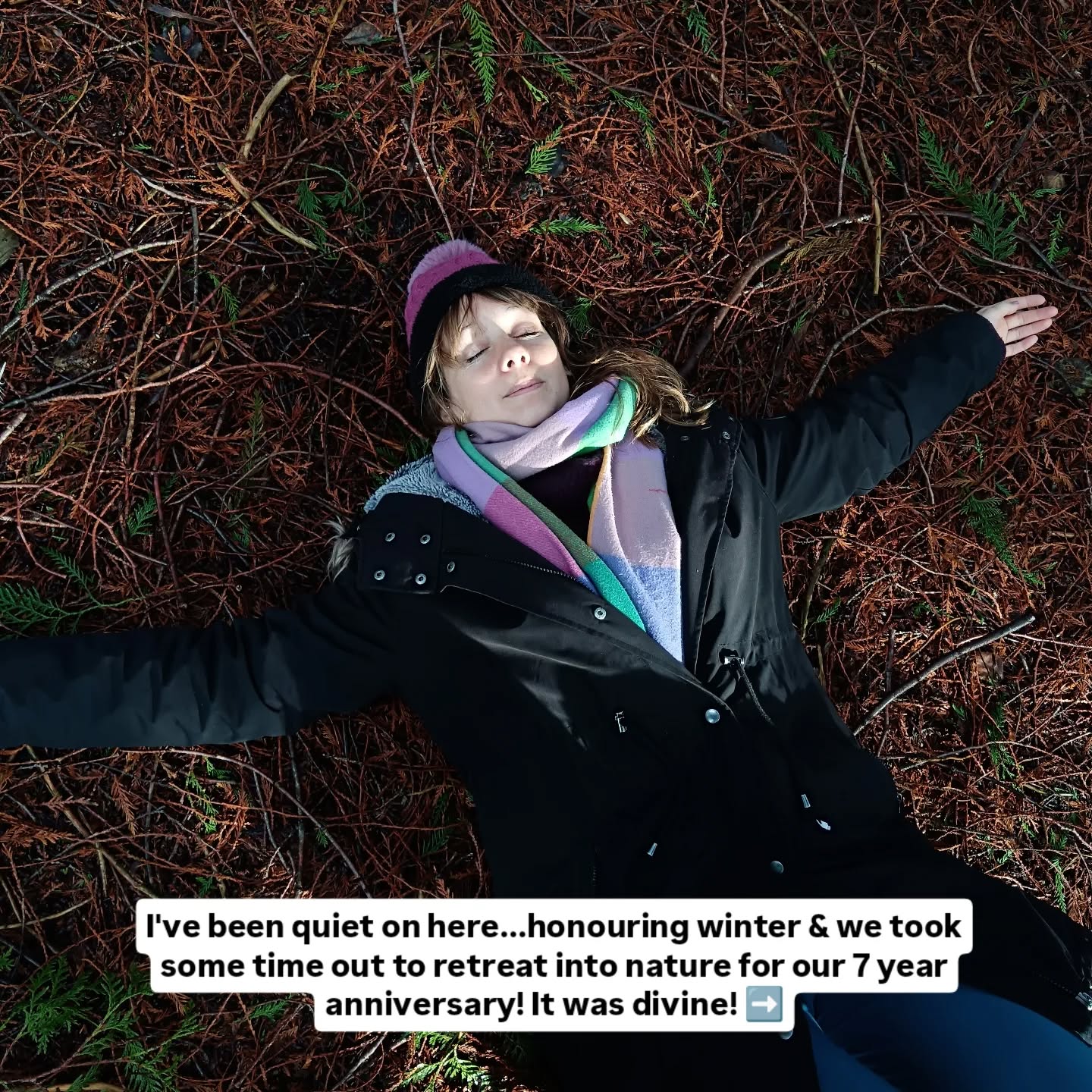 I’ve just come back from some time offline… visiting family, then leaving Arlya with her grandparents and cousins so my partner and I could have three blissful days immersed in nature.
Digital detox. Rest. Hot tub. Outdoor heated pool. Long walks. Stone circle magic. Fine dining. Celebrating seven years together.
It was heaven. A proper restorative reset!
These are the spaces where clear guidance comes through for me, from the trees, from our intuition, from each other. I honestly can’t recommend time off enough.
Since being back, I’ve really prioritised family life and preparation to avoid rushing and stress… which is so easy to do at this time of year.
If you’re feeling stressed, frazzled, or overwhelmed right now, just remember,
It’s the commercialised, fast-paced side of Christmas burning you out… while your body, in winter, is actually asking you to slow down, snuggle in, rest, and be cosy.
When I feel overwhelmed, nature is one of my favourite ways to come back into balance quickly, breathing with the trees, shaking off, letting go, connecting.
Ideally, I do my alignments at the start of the day and little check-ins throughout the day to avoid overwhelm… but let’s be real, sometimes we get swept up in the busyness, the social stuff, the to-do lists.
So I’ve created some simple practices to support you, small things you can do throughout the day over Christmas (and beyond!) to come back to calm, centre, grounding (I do little alignments in toilet breaks if needed!).
And I’m also sharing 3 powerful meditations to help you come back into alignment and get clear as you gently prepare for 2026.
A free gift, from my heart to yours 🤍 Comment CLEAR to go straight to your inbox.
Merry Christmas beautiful community! ❤️