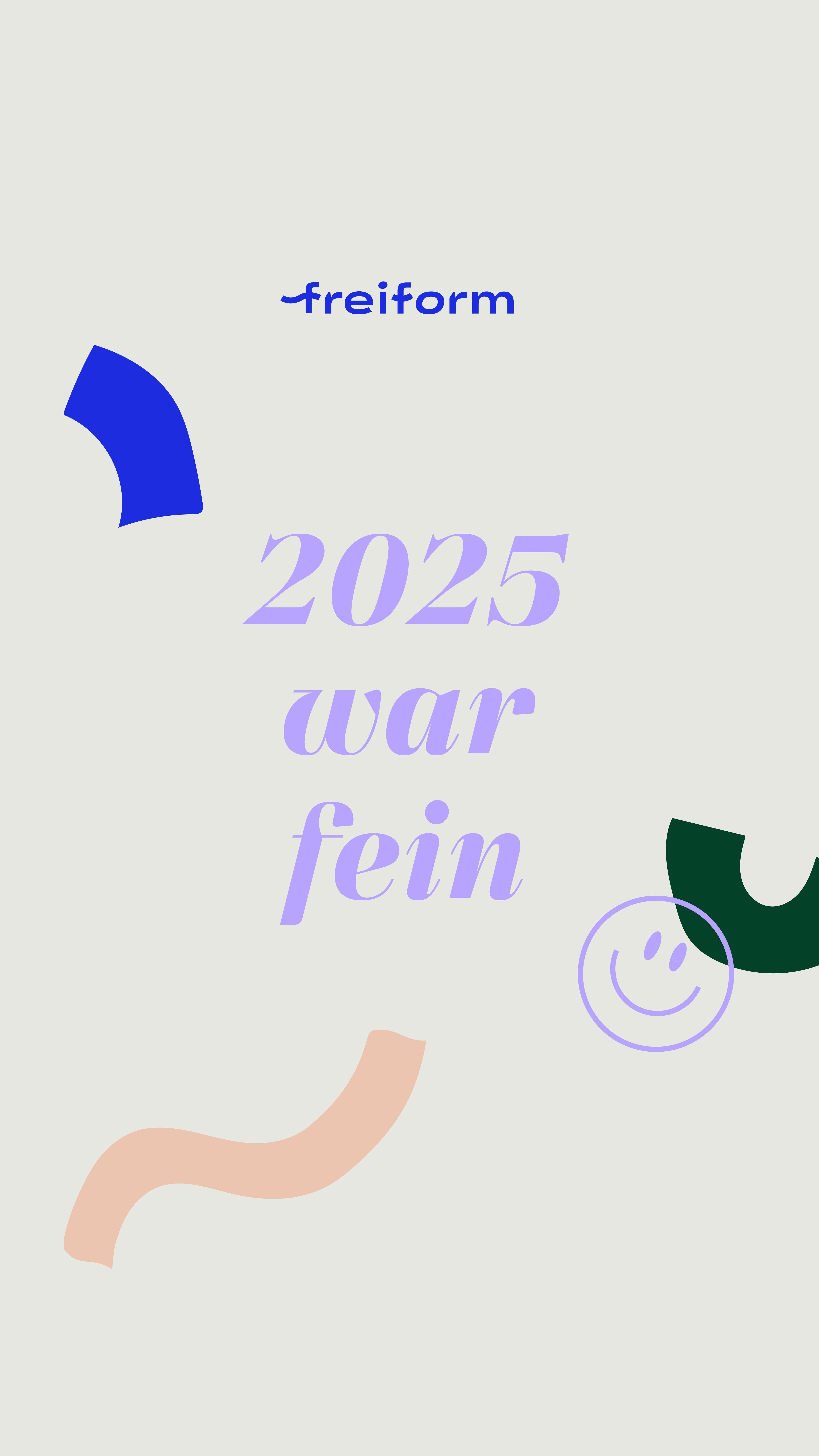 2025 war: intensiv & aufregend, ein Jahr des Wachstums & der Veränderung, ein emotionales Jahr, eine Achterbahnfahrt, eins in dem ich aus Fehlern gelernt habe, und eins, auf das ich wirklich stolz und für das ich sehr dankbar bin.✨
Ich durfte mit meinem kleinen Designstudio wieder viele Unternehmen begleiten, sichtbarer und damit stärker machen. Ein bunter Projektblumenstrauß aus 2025 also zum Jahresabschluss hier für euch – danke an alle, die das Jahr zu dem gemacht haben, was es war.💙
Mit großer Vorfreude aufs nächste Jahr wünsche ich euch die schönsten Feiertage + vor allem: Zeit zum durchatmen.☺️
•
#freiformdesignstudio
#gutessichtbarmachen
#werisebyliftingothers