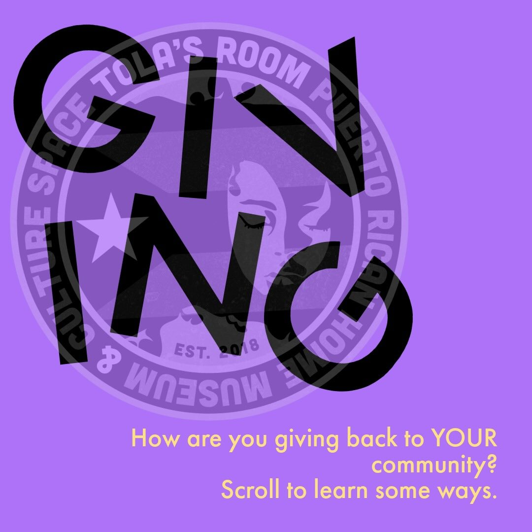 Your contribution, no matter the size, helps us continue honoring, preserving and celebrating Puerto Rican history & culture in Baltimore. 🇵🇷 ✨
Every donation helps sustain and grow the work we’re doing at Tola’s Room, including:
💜 Launching the second cohort of our Artist Residency Program
💜 Digitizing our museum collection for public access
💜 Hosting upcoming community events and workshops
In gratitude. Xoxo
#givingtuesday
#everybithelps
#tolasroom