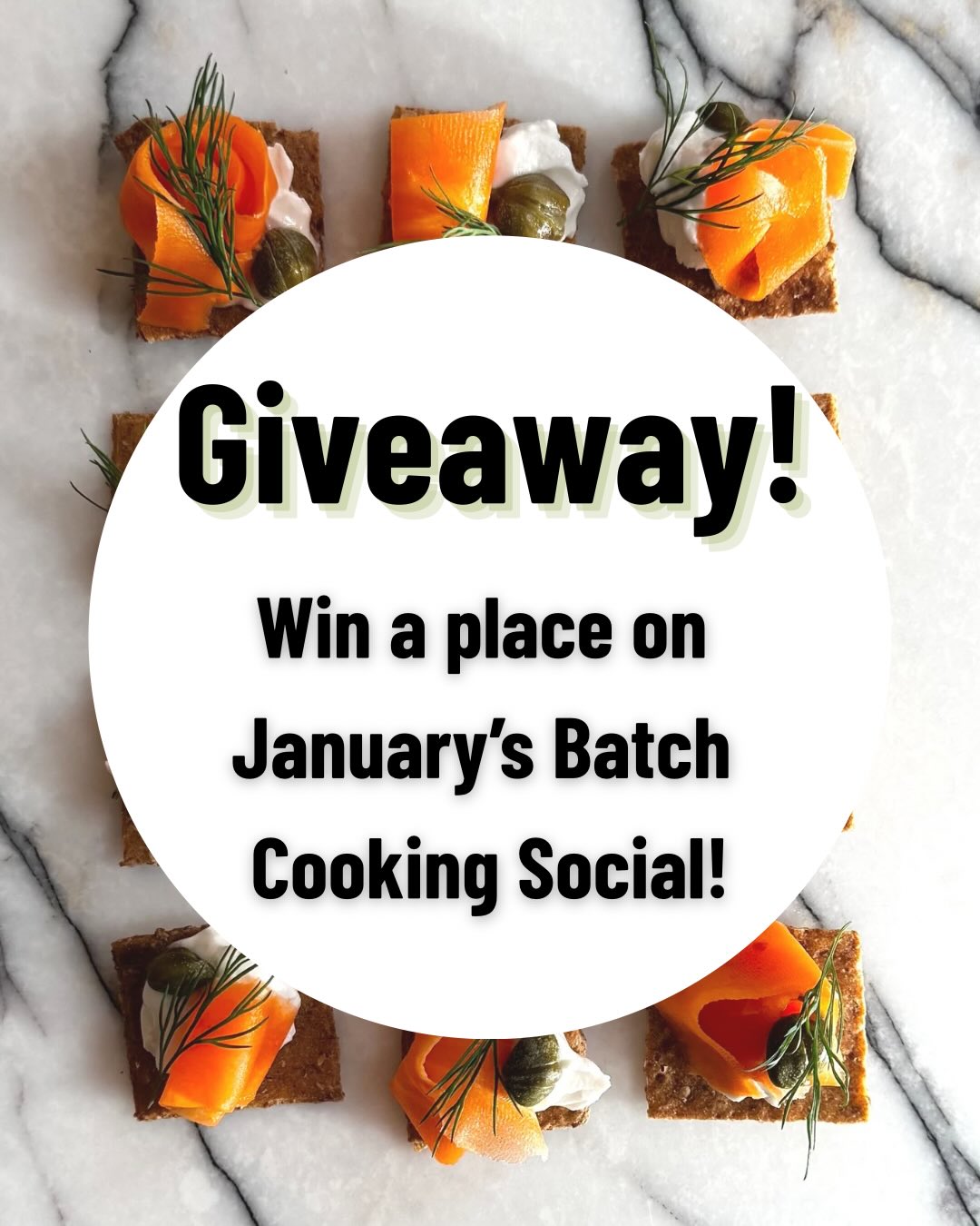 🎄 Christmas Giveaway! 🎄
I’m giving away one free spot on my January Batch Cooking Workshop 💛
If you fancy a cosy morning cooking, chatting and stocking your freezer with delicious meals… this one’s for you!
To enter:
✨ Follow @littlefromecookeryschool
✨ Like this post
✨ Tag a friend who’d love a bit of batch cooking fun (each tag = an extra entry!)
✨ Bonus entry if you share this post to your stories
I’ll pick a winner next week — good luck! 💛🎄