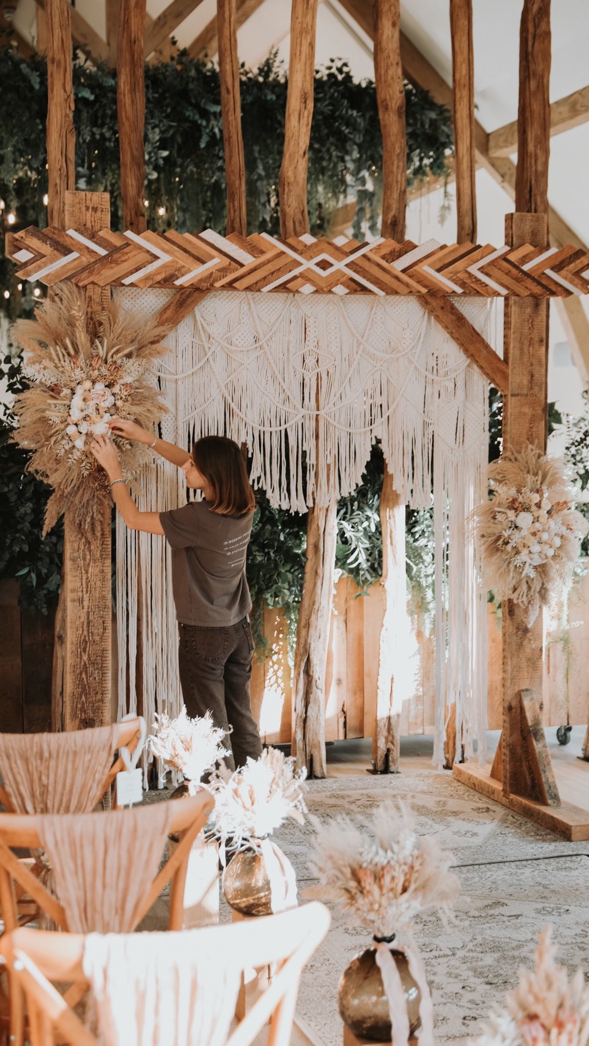 I couldn’t not jump on this trend! I love looking back over the past few years and this was so fun to make! 🫶
Fun fact: me and Jack actually met 3 weeks before we went into lockdown (we did go to the same high school but I was in Jacks brothers year so we’d never actually met!) after only knowing each other for 3 weeks we got told we were going into lockdown for 2 weeks (remember that!!) so Jack moved in… and we’ve been together ever since!
We both LOVED crafts so we started making decor for the house together, Jack was making furniture with his amazing woodwork patterns and I was obsessed with macrame, so we combined our skills! (This kept us feeling positive through some ups and downs during lockdown) We then started selling bits we were making at market stalls when lockdown ended. I got a text off Jack one day saying ‘I think we should go into wedding decor’ (that was nearly 4 years ago!) and that’s just what we did!
The world works in strange ways! I’ve never loved a job as much as I love this one. It never truly feels like a job! My career has always been so important to me, so to have finally found something I am SO passionate about in my 20’s and getting to do it together is just the best. I’m excited I get to carry on this venture in my 30’s! Let’s see what the next 4 years bring! 🫶
#weddingdecor #weddingsupplier #dreamjob #lockdown #handmade #diy