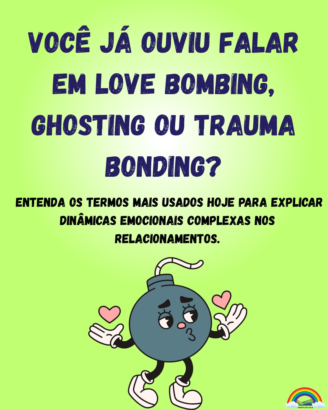 🧠✨ Entender os novos termos dos relacionamentos é cuidar da saúde emocional
Nos últimos anos, a psicologia e as redes sociais popularizaram termos como love bombing, gaslighting, ghosting, breadcrumbing e trauma bonding, que ajudam a nomear comportamentos e dinâmicas afetivas que antes eram difíceis de reconhecer.
Esses conceitos não são apenas “modinhas da internet”: eles descrevem padrões reais que podem gerar confusão emocional, desgaste psicológico, baixa autoestima e até dependência afetiva. Quando não entendemos o que está acontecendo, podemos normalizar situações que nos fazem mal, aceitar migalhas de atenção, ou até acreditar que somos responsáveis por comportamentos que não são nossos.
Padrões como idealização excessiva, sumiços repentinos, promessas vazias e manipulação emocional podem criar relações instáveis, inseguras e marcadas por ansiedade. Em muitos casos, repetimos esses ciclos porque não aprendemos sobre limites saudáveis, modelos de apego, ou porque fomos expostos, no passado, a vínculos confusos e imprevisíveis.
Identificar esses termos é o primeiro passo para quebrar esses ciclos. Quando damos nome às coisas, ganhamos clareza, fortalecemos nossa autonomia emocional e aprendemos a construir relações mais conscientes, respeitosas e seguras com os outros e com nós mesmos. 💛✨#RelacionamentosSaudaveis #Psicologia #SaudeMental #Autoconhecimento #Terapia #LoveBombing #Gaslighting #Ghosting #TraumaBonding #Codependencia #Apego #SaudeEmocional #ComportamentoHumano #ConsciênciaAfetiva #BemEstar