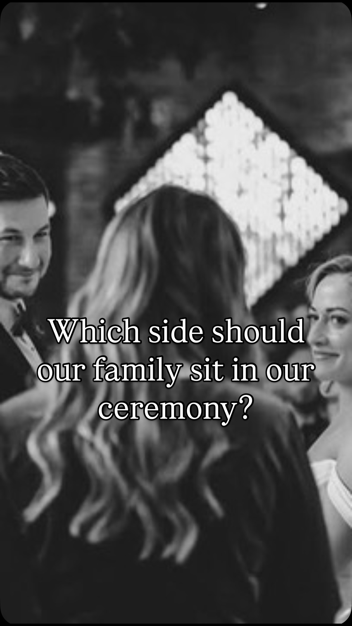 In today’s #ceremonytips advent calendar we’re talking family seating arrangements!
.
What do you think? Would this work for you or would you rather the other way around?
.
Don’t forget to save 💾 to remind you, and hit follow 👇🏼 for another tip tomorrow ✨
.
#cotswoldscelebrant #warwickshirecelebrant #gloucestershirecelebrant #celebrantwedding