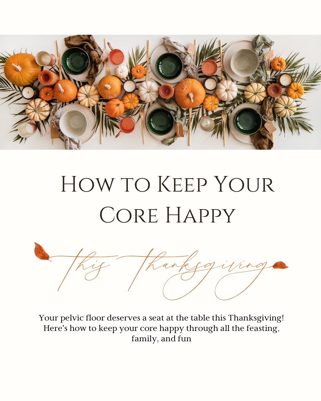 Your pelvic floor called — it wants a seat at the Thanksgiving table too. 🦃💛
Between long dinners, travel, and lifting little ones (and leftovers), your body works harder than you think this holiday.
Try these small shifts to keep your core and pelvic floor happy:
✨ Sit tall — not slumped
✨ Breathe through your belly
✨ Exhale when lifting
Grateful bodies move better. 💫
#BlissPTandPilates #PhillyMoms #PrenatalPilates #PostpartumWellness #PelvicFloorTherapy #HolidayWellness #ThankfulPelvicFloor #PilatesPhilly #PhillyMama