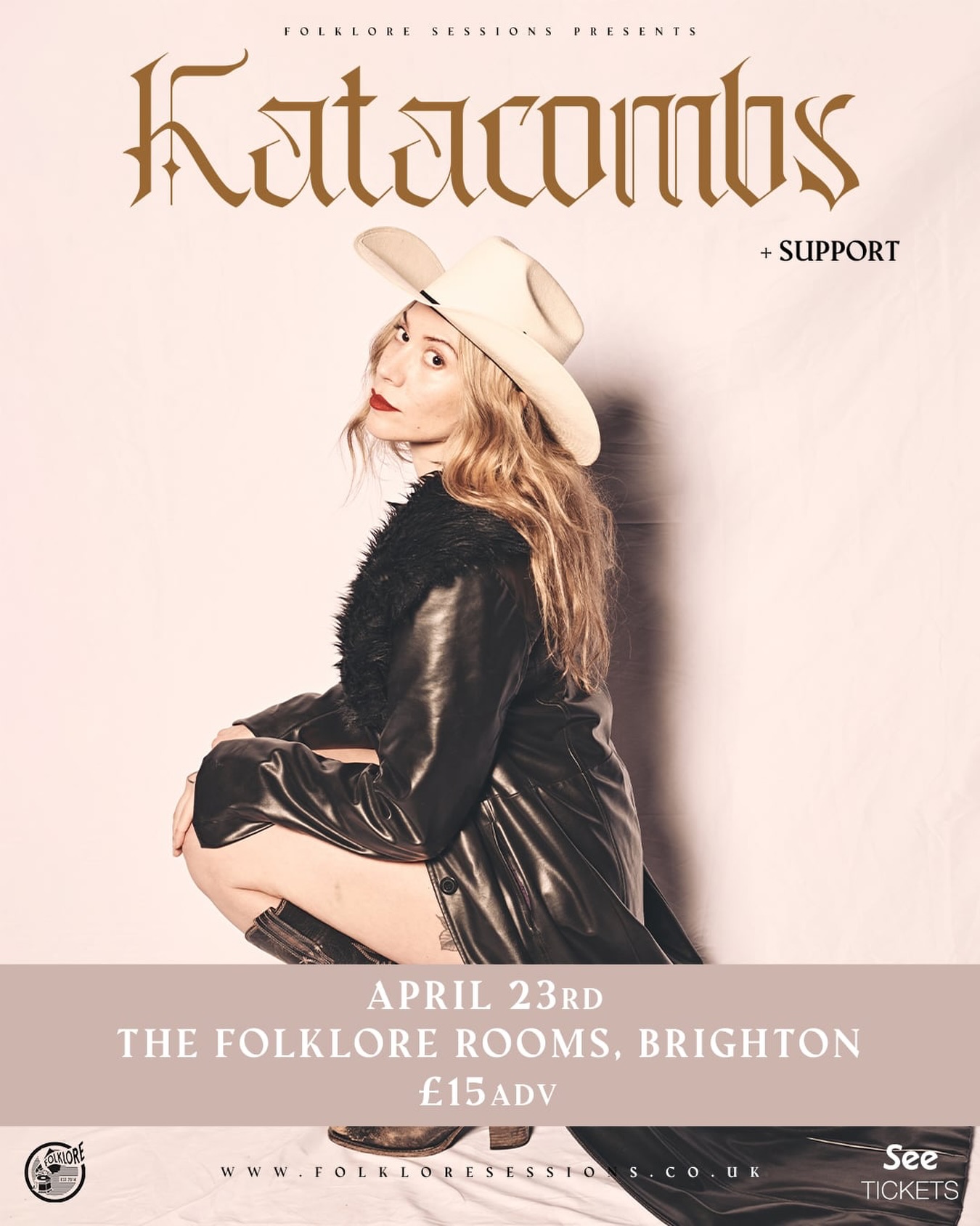 📣NEW SHOW ANNOUNCEMENT📣
Katacombs is the musical project of Katerina Kiranos, a Miami-born artist with Spanish and Greek roots. After years of writing and recording in her bedroom studio, playing keys in various bands, and exploring open mics, she began crafting a unique sound defined by dramatic, ethereal melodies.
With a focus on her own experiences and influences, Katacombs offers a fresh perspective.
Tickets are available NOW 🚨
FOLKLOREx