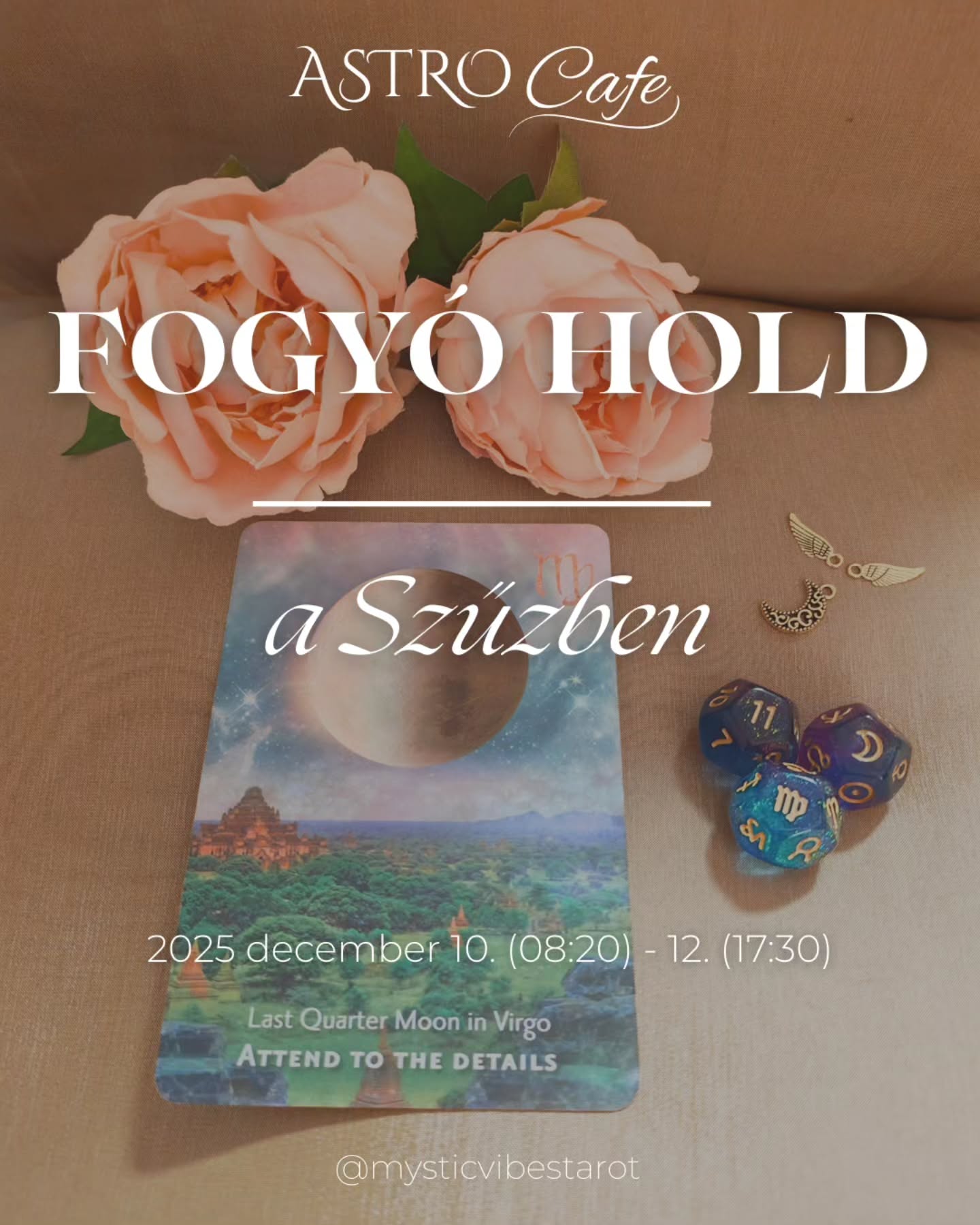 💫 ASTRO CAFE 🌟
Mostantól minden délelőtt 11:11-kor!
Napi tranzitok és Holdállások a délelőtti kávéd mellé! ✨☕
Szeretnéd tudni mi vár rád az UTOLSÓ HOLDNEGYED SZŰZ FOGYÓ HOLD idején?
Nézd végig a carousel posztot!
⭐⭐⭐⭐⭐
💫 Ha BEJELENTKEZNÉL TAROT ELEMZÉSRE, vagy úgy érzed, van mit rendbetenni érzelmi életedben, szeretettel várlak 1:1 KONZULTÁCIÓN, egyéni, COACHING PROGRAMBAN, MENTORÁLÁSBAN.
🪷 Időpontegyeztetéshez KÜLDJ ÜZENETET:
💌 anitadlight@gmail.com
🪷 Ha tetszett a mai üzenet KEDVELD, MENTSD LE, OSZD MEG és KOMMENTELD egy kedves hozzászólással!
🪷 IRATKOZZ FEL YouTube csatornámra, hogy mindig képben legyél! @mysticvibestarot
📩 Részletekért keress www.mysticvibes.hu weboldalamon, vagy @mysticvibestarot Facebook, Instagram, Pinterest oldalamon és emailben!
#asztrológia #néhánypercben #astrocafe
#zodiákus #napitranzitok #holdfázisok #tarot #szerelmitarot #tarotguide #mindset #mindfulness #manifesztáció #önfejlesztés #coaching #mentorálás