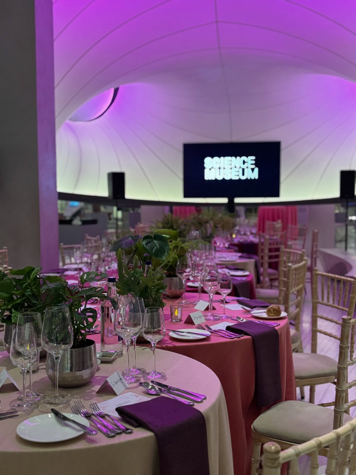 Have you experienced the wonders of Mathematics: The Winton Gallery?
We had the pleasure of hosting an intimate dinner at the Science Museum, surrounded by fascinating objects telling stories of mathematics through history.
Our table design took inspiration from the captivating overhead structure, designed by Zara Hadid Architects. Drawing on the warm pink & purple hues & sense of fluidly created in the space.
Our planning team would be delighted to help you bring your next event to life at The Science Museum.
With a wonderful collection of spaces available to accommodate all styles & sizes of events, the possibilities are endless.
Venue ~ @scm_events
Catering ~ @weareclinkevents
Equipment ~ @chapmantaylor_hire
Images ~ @lulusgold
#sciencemuseum #london #events #bespokeevents #tablescape #eventtrends #londoncaterer #venuehire #londonvenue #londonontheinside