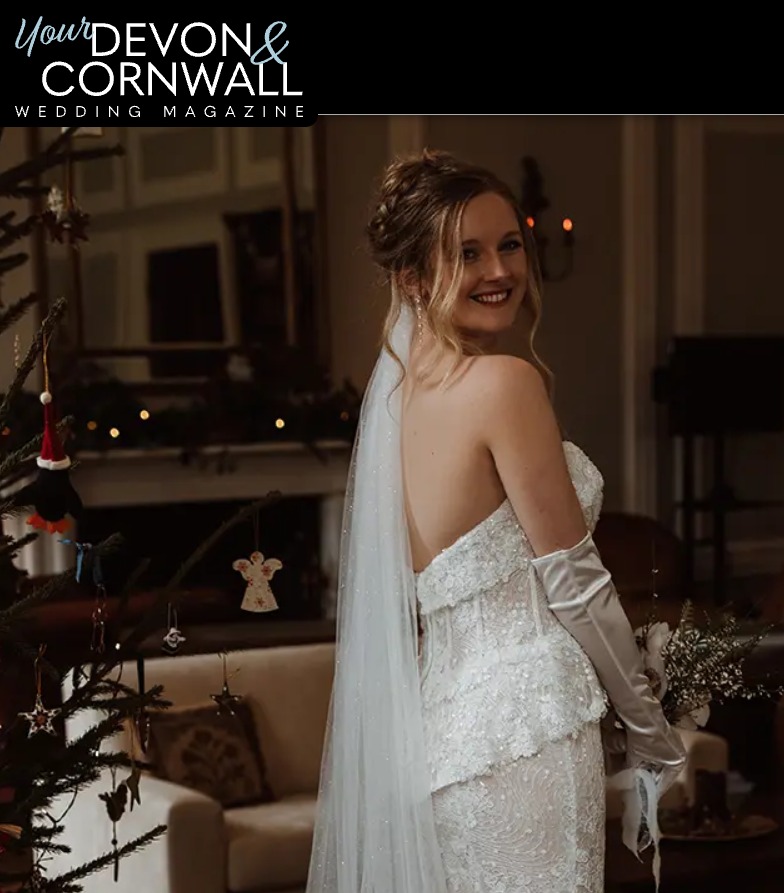 Still buzzing that our dreamy Christmas collab made the front cover of Your Devon & Cornwall Wedding Magazine ✨🎄
So grateful for these creative days with lovely local pros — the no-pressure, chilled, “let’s just make magic” kind of days. Wedding days are fun too, of course… just a totally different kind of fun!
@moretonhousedevon was the perfect backdrop, and my real-life bride (who I somehow convinced to model!) @zoecharlottexox absolutely smashed it.
The insanely talented @maria_broome_photography captured everything beautifully, Kim worked her styling magic (miss you!), @heyjulesbridal added the prettiest accessories, and Heather @churchparkflowers created the perfect winter bouquet. And then there’s me… 💁♀️✨
For hair, I started with a boho, over-the-shoulder braid with micro-extensions, then transformed it into a laid-back, mid-height “Pammy pile-up” inspired look.
Makeup was a dream to create — I played with new kit favourites to create my glowy signature skin, fresh and modern. For the final look, I added extra eye glitter to tie in with the stunning styling, plus glossy lips and a pop of highlight to switch things up.
Winter weddings are definitely on the rise — and I’m loving every moment of this busy season. Whether wintery or full-on festive, there’s just something magical about fires crackling, fairy lights twinkling, and dark evenings perfect for sparklers. What’s not to love? ✨❄️💍