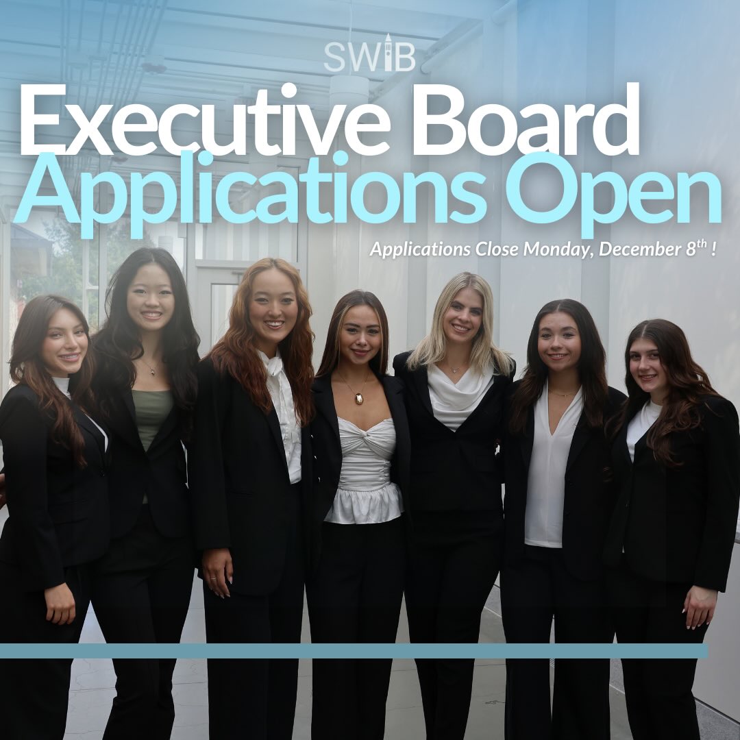 Applications for our Executive Board are now live! Head over to our story highlight or link in bio to apply. Please submit yours by Monday, December 8th. Interviews for all roles will begin the following day, Tuesday, December 9th.
Please note that all positions require a commitment for both Spring 2026 and Fall 2026.