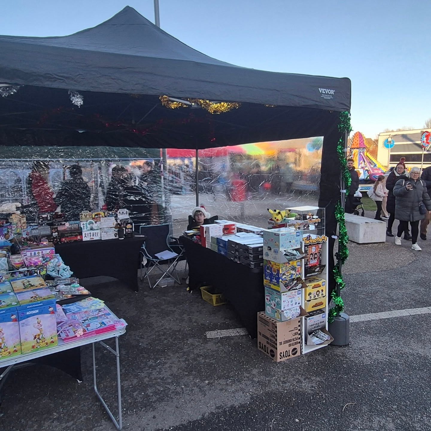 Cold day at Witham Christmas market today