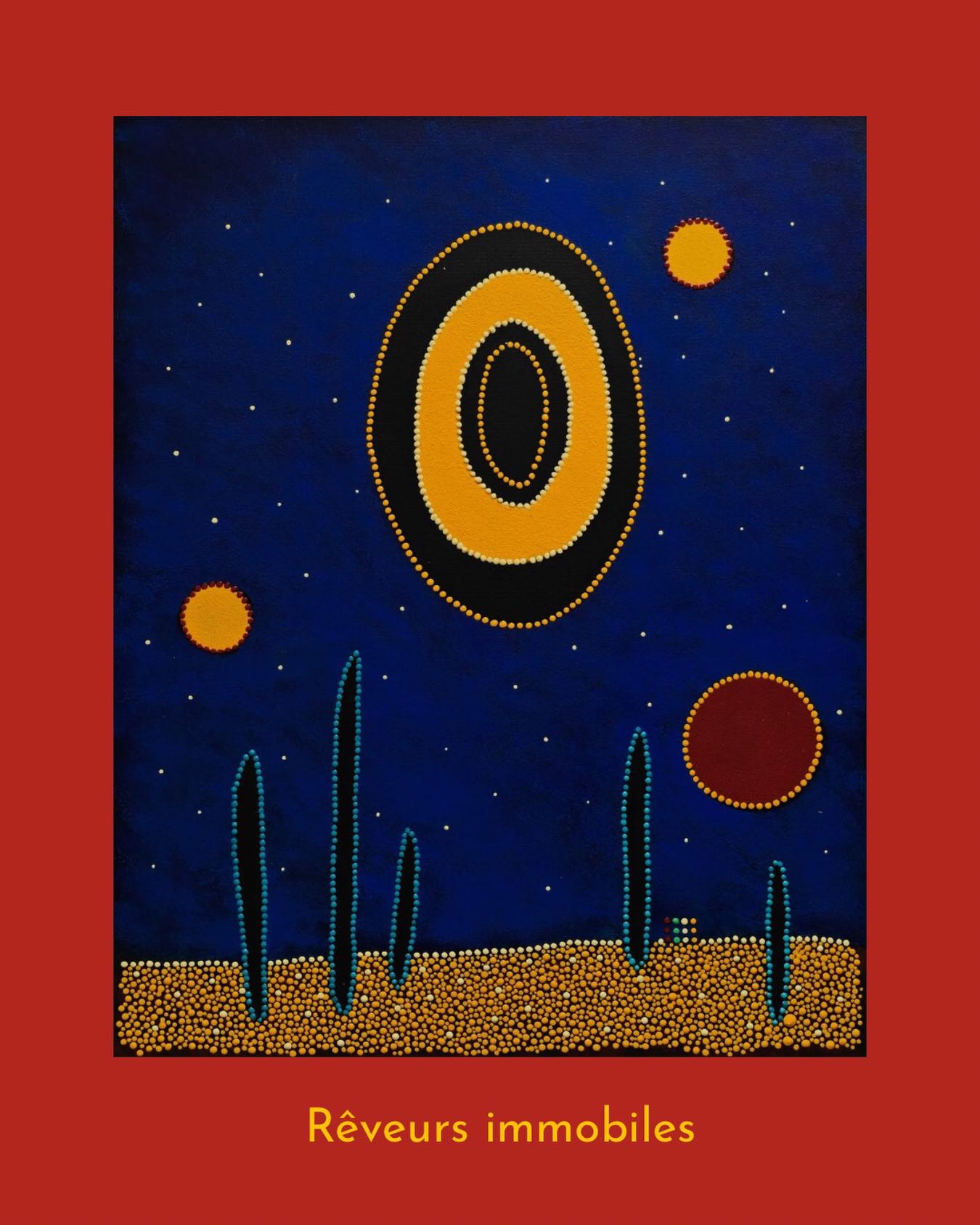 « Rêveurs immobiles »: Là où le désert respire en silence. Les nuits y tracent leurs constellations secrètes et les formes veillent comme des murmures d’éternité! #artgallery #contemporaryartcollectors #fineart #abstractartist #modernart #ᴀʀᴛᴄᴏʟʟᴇᴄᴛᴏʀ #artstudio #artexibitions #créationpoétique #nice06côtedazur #artistepeintrefrançaise