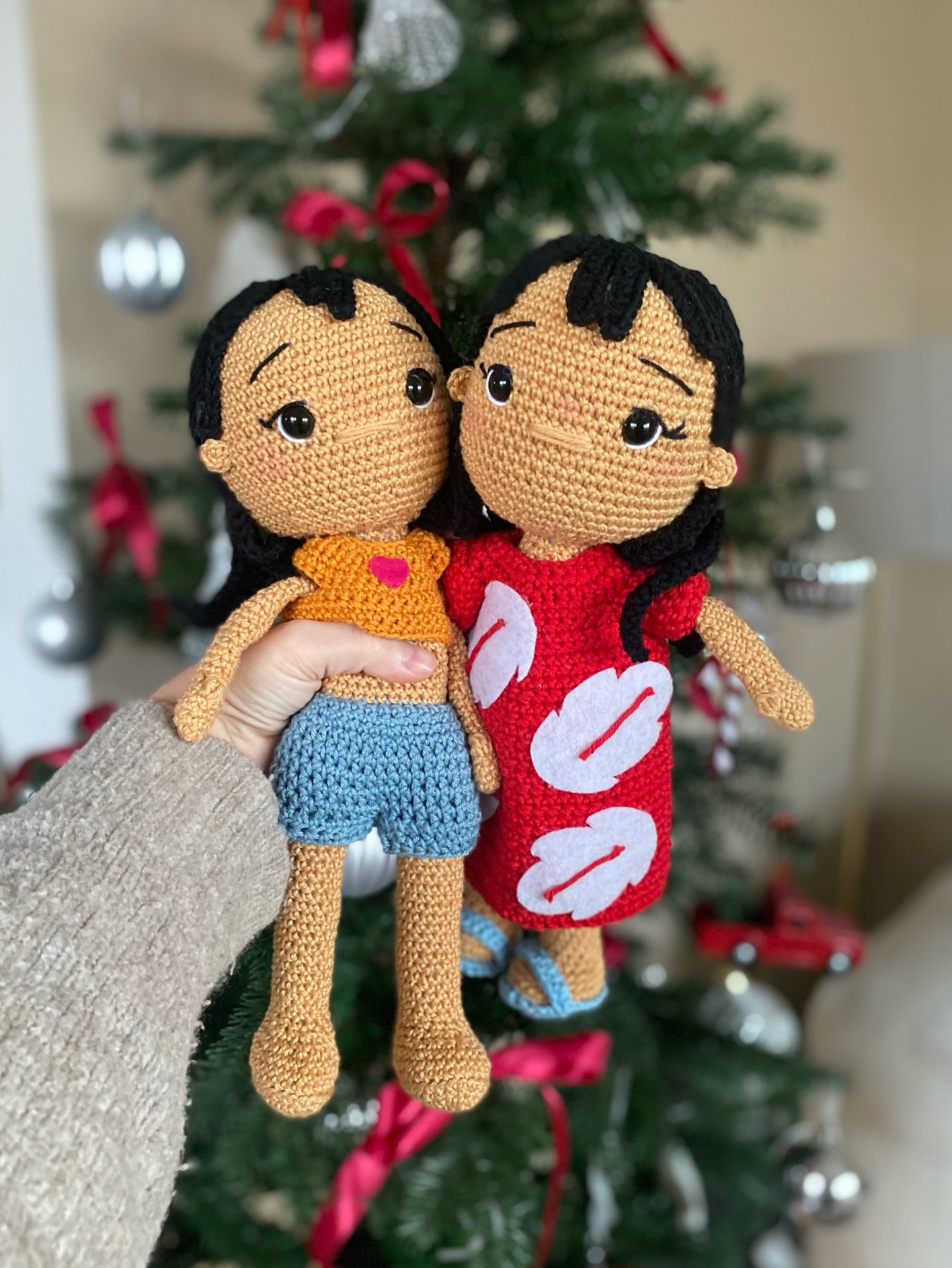 Nani & Lilo 🌺🧡 #liloetstitch #lilo #stitch #crochet
