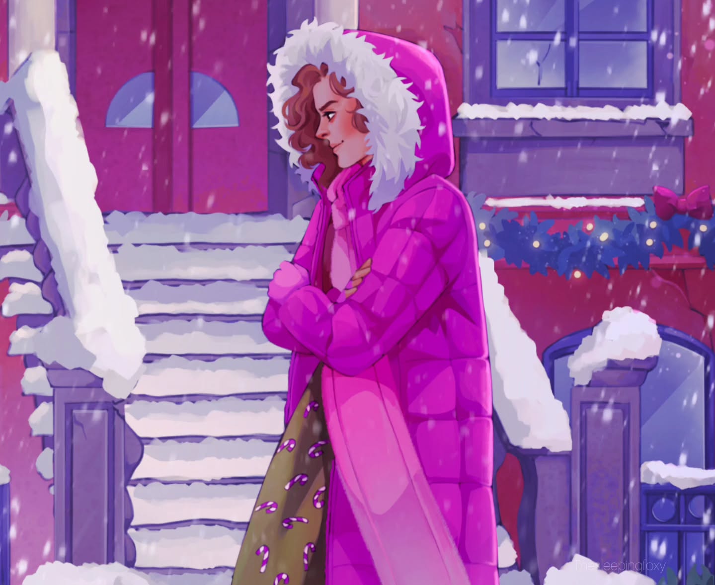 So proud to share this collaboration with @mariecardno @zoechantauthor for the Kickstarter special edition release of "Her purr-fect Christmas mate" 🥰✨
Check out the link in their profile if you want to support the Kickstarter and get yourself this beautiful copy ✨
#digitalart #bookartist #bookillustration #romantasy #enemiestoloversbooks #bookstagram #characterart #endpapers #originalart #artcommission #fantasyillustration #bookishcommunity #romance