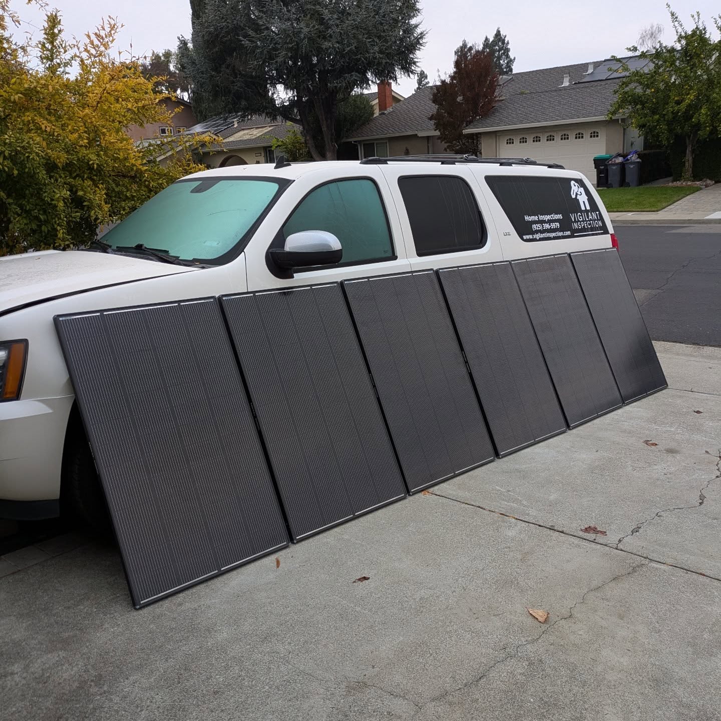 Testing these new Renogy ShadowFlux 200W solar modules before commissioning them on my pergola roof. Morning fog interfering with my plans 🫤