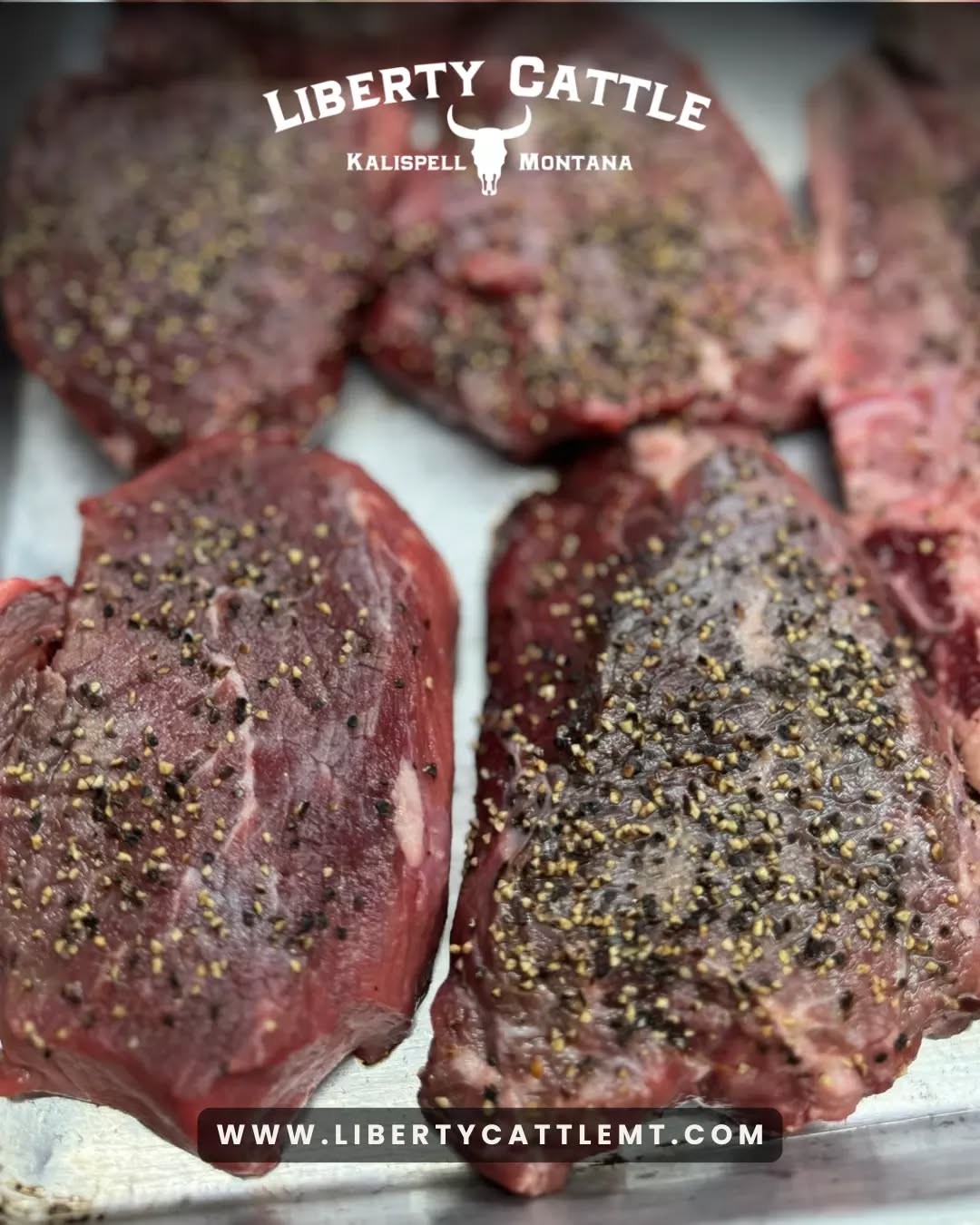 Whether you’re feeding a family, meal-prepping for the week, or stocking the freezer, we have a box that fits your lifestyle. We have boxes that range from cookout essentials and assorted cuts all the way to a whole cow. 🥩
Pick the box that’s right for you and get premium beef delivered to your door: https://www.libertycattlemt.com