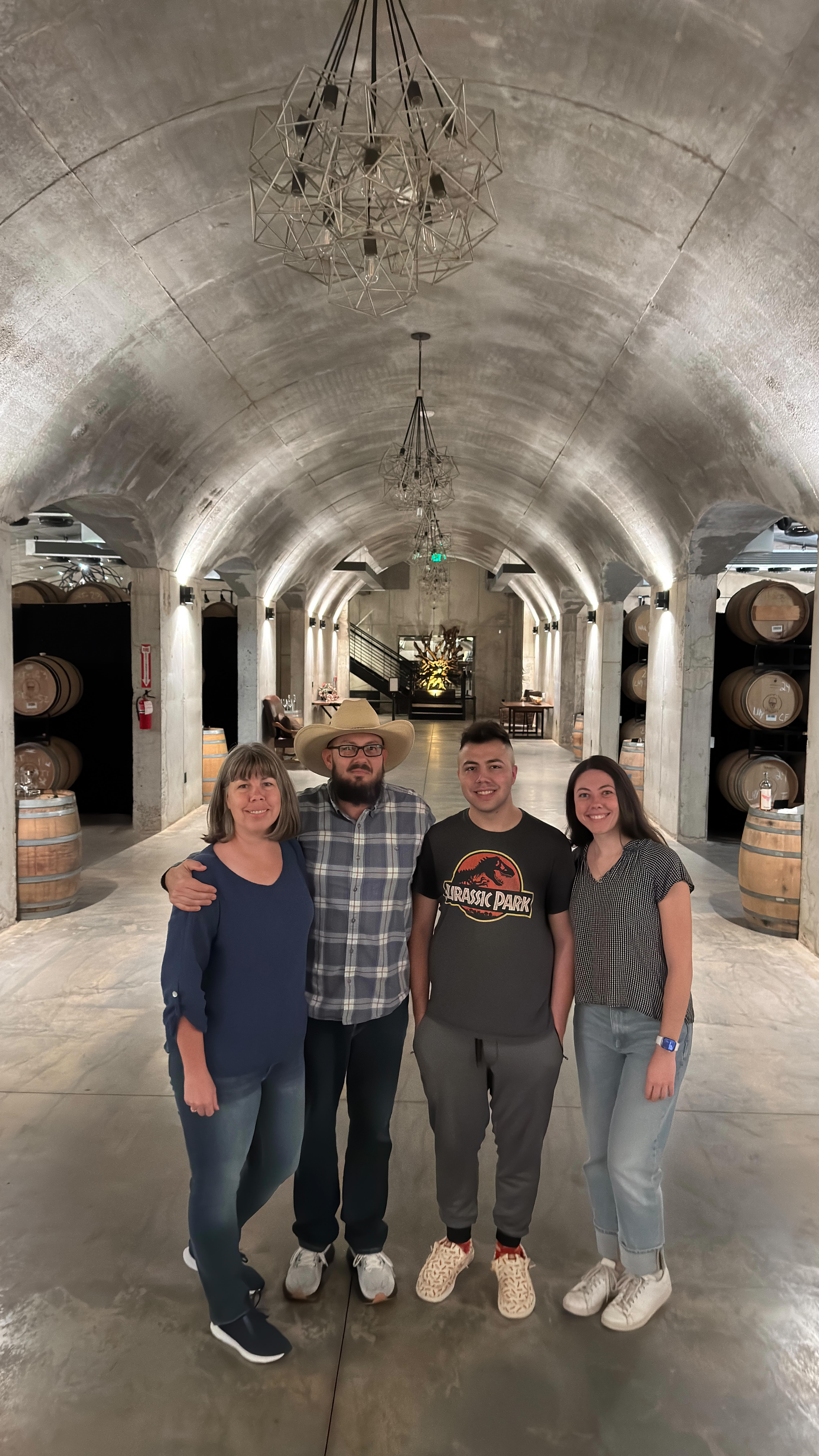 While I was home for Thanksgiving, my family toured @slatetheorywinery ! On the tour you learn all about how the winery started and how it got its name, and you also have the opportunity to sample some wines. My favorite part of the tour was going down into the underground cellar (you can also do tastings in the cellar… so cool!). I highly recommend snacking on the charcuterie board and chocolate cake while enjoying the views from the patio before touring the winery!
.
.
.
#TexasToDo #FBGTX #texaswinecountry #txhcwine #familytravels