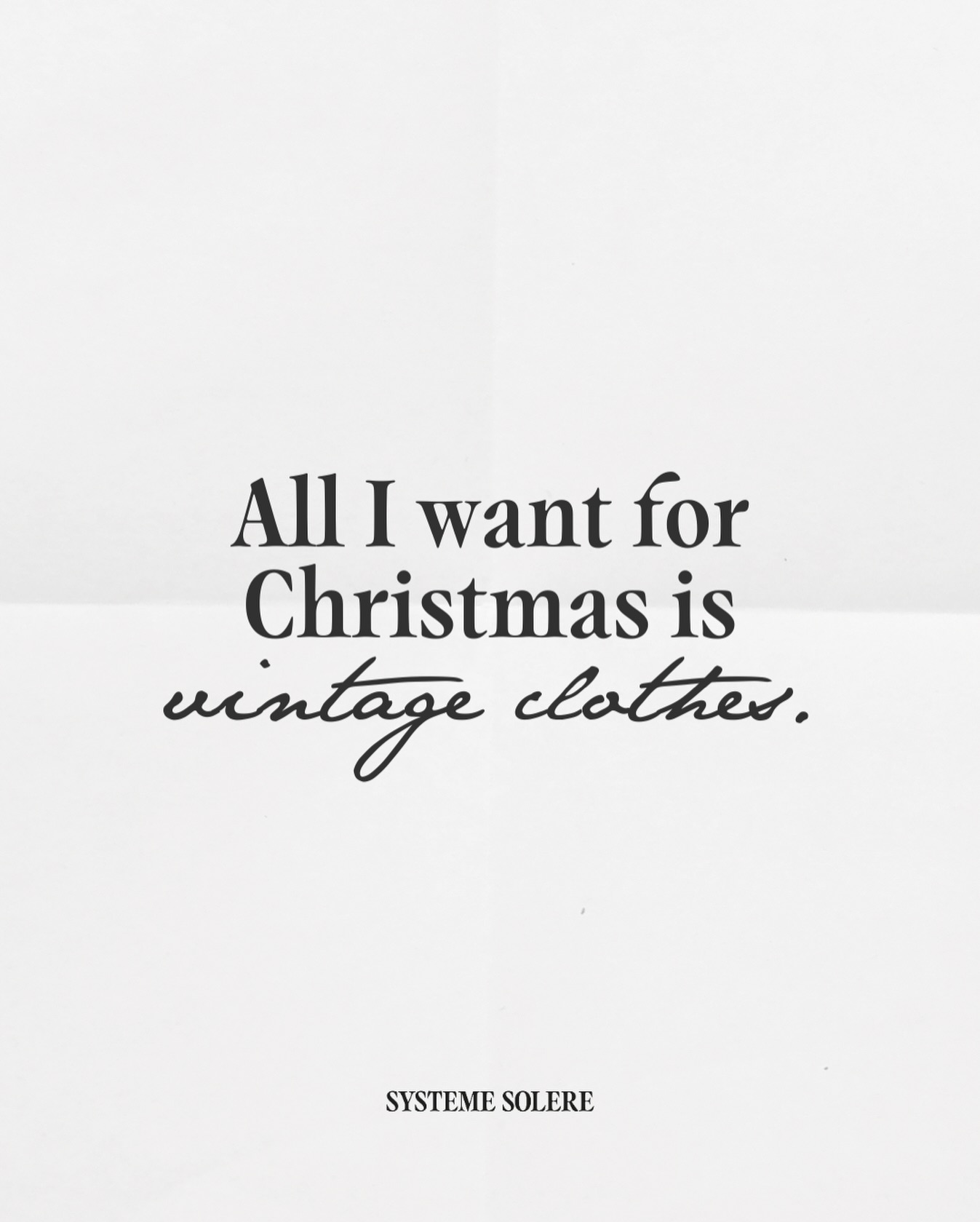 Dear Santa, make my dream come true by giving me vintage gifts this year 🎁
(It’s even better if they come from Système Solère, thanks).
vintage gifts vintage for Christmas cadeaux de seconde-main offrir de la seconde-main boutique vintage paris