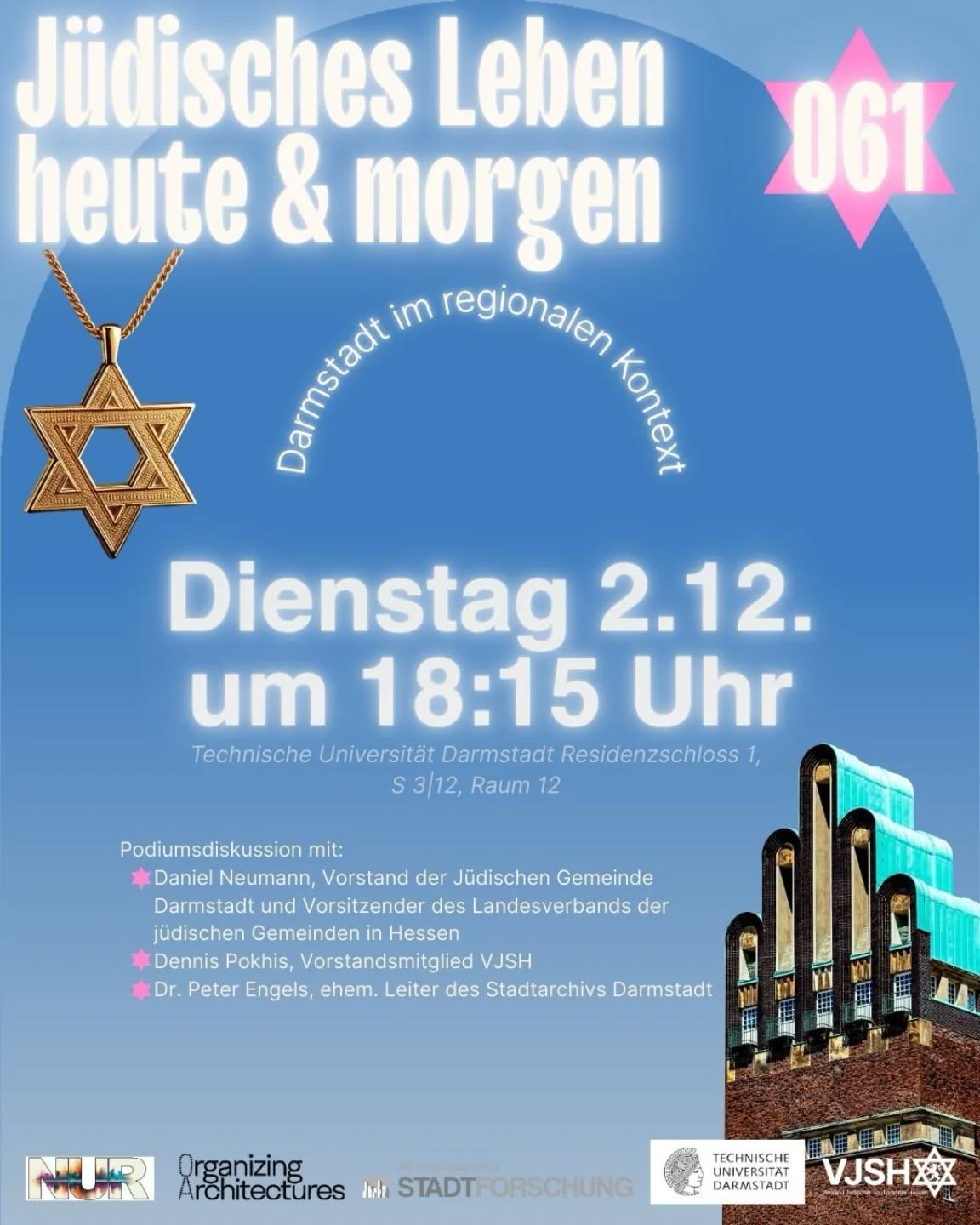 Podiumsdiskussion Darmstadt: Jüdisches Leben heute und morgen