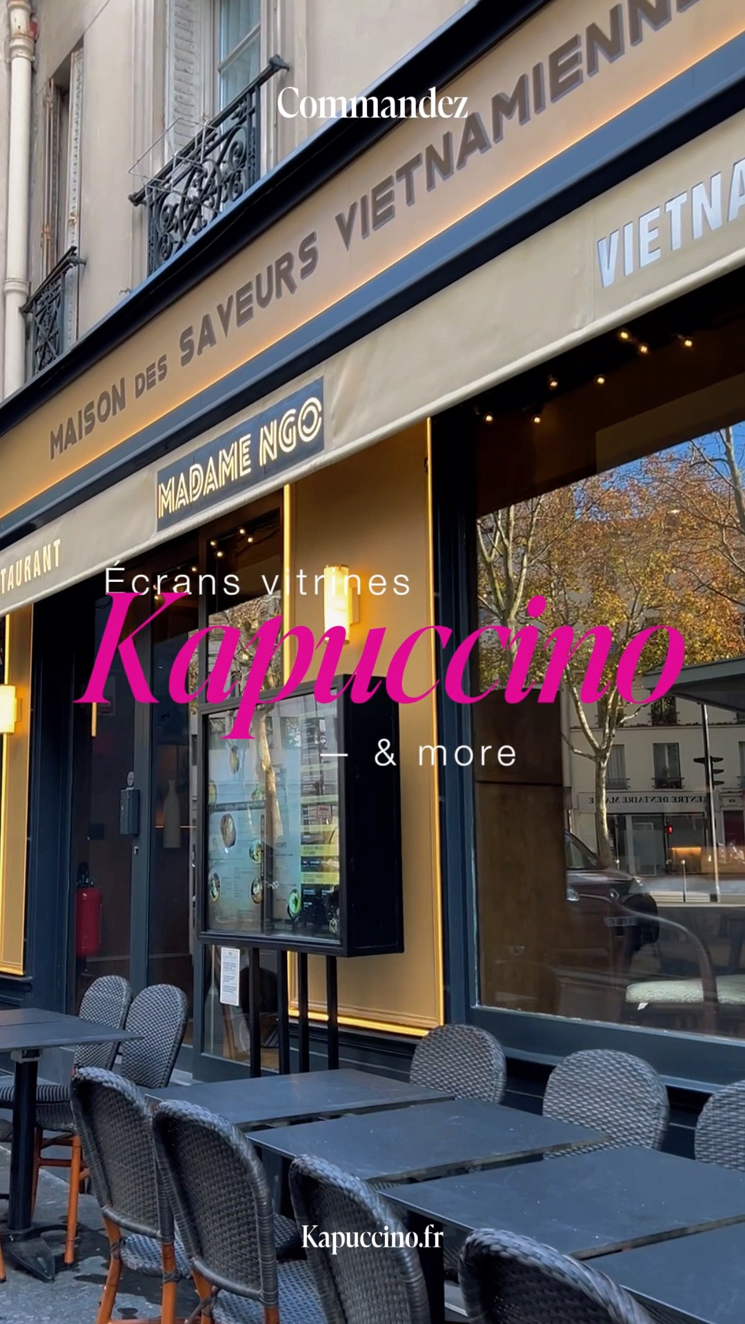 💡✨ Les écrans vitrines qui attirent tous les regards
Parce que la visibilité, ça se travaille — et Madame NGO, notre cliente, l’a bien compris.
Avec nos écrans vitrines haute luminosité, sa vitrine capte l’attention dès le premier regard. 👀🔥
Chez Kapuccino, on installe, on programme et on crée le contenu dynamique qui transforme votre vitrine en véritable outil de vente.
Impact immédiat, image pro, communication qui ne dort jamais. 🚀
✅Vous voulez vous aussi une vitrine qui fait waouh ? On s’occupe de tout.
📍 Agence : 150 avenue de Wagram, 75017 Paris
📞 Téléphone : 01 87 44 31 31
✉️ Mail : contact@kapuccino.fr
📎 Site web : www.kapuccino.fr
#AffichageDynamique #Kapuccino #CommunicationVisuelle #AgenceDeCommunication #DigitalSignage #Visibilité #Innovation #CréationDeSiteWeb #MarketingDigital #CréationDeContenu #MontageVidéo