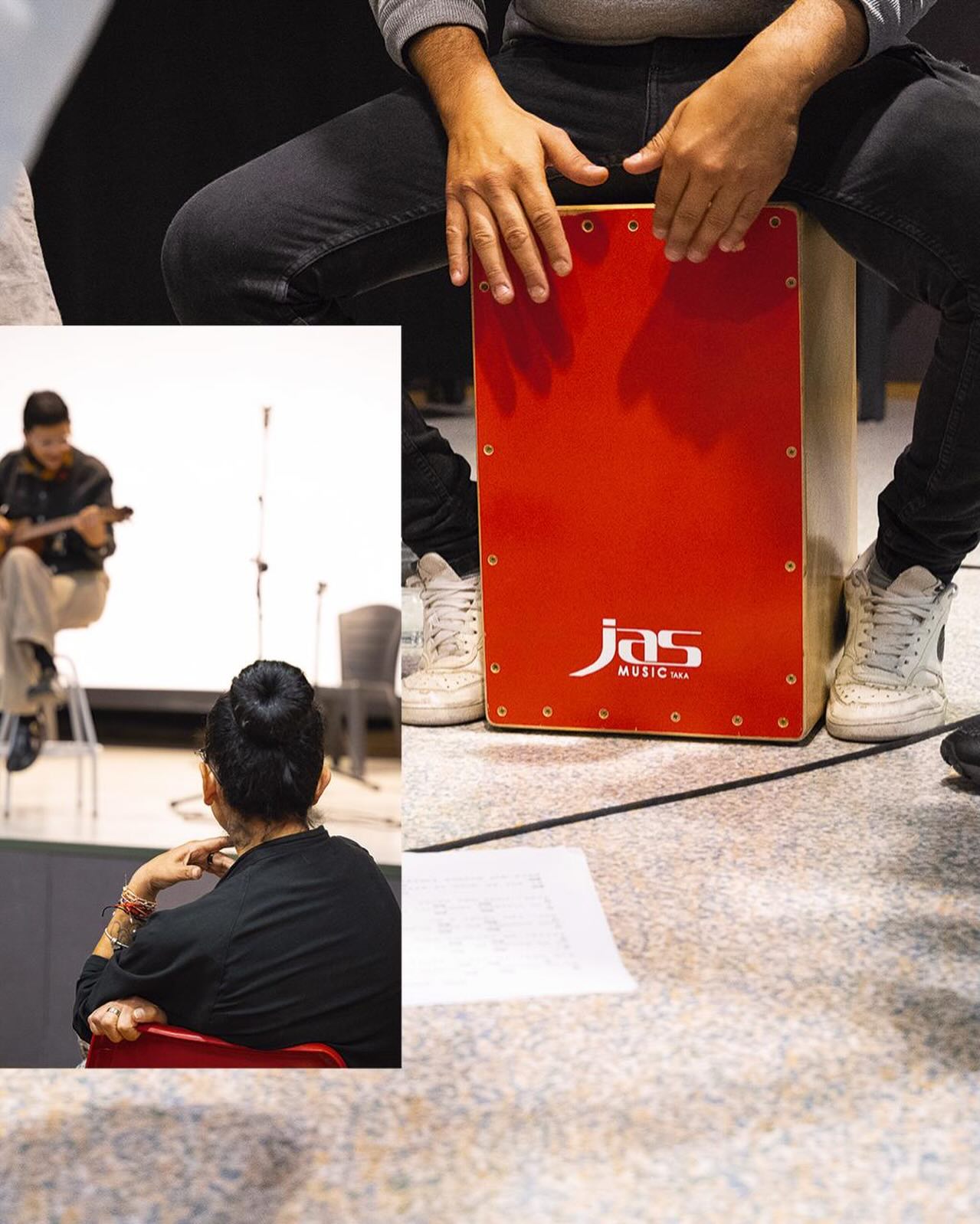 @sinergic_projecte al centre penitenciari Puig de les Basses amb @paulagrandemusic
Aquest any hem continuat oferint tallers i espais de creació i música al Centre Penitenciari de Figueres i aviat començarem també al Centre Penitenciari Can Brians.
Perquè creiem en el poder transformador de la música ☄️🫂🤍
📷 @annavilarru