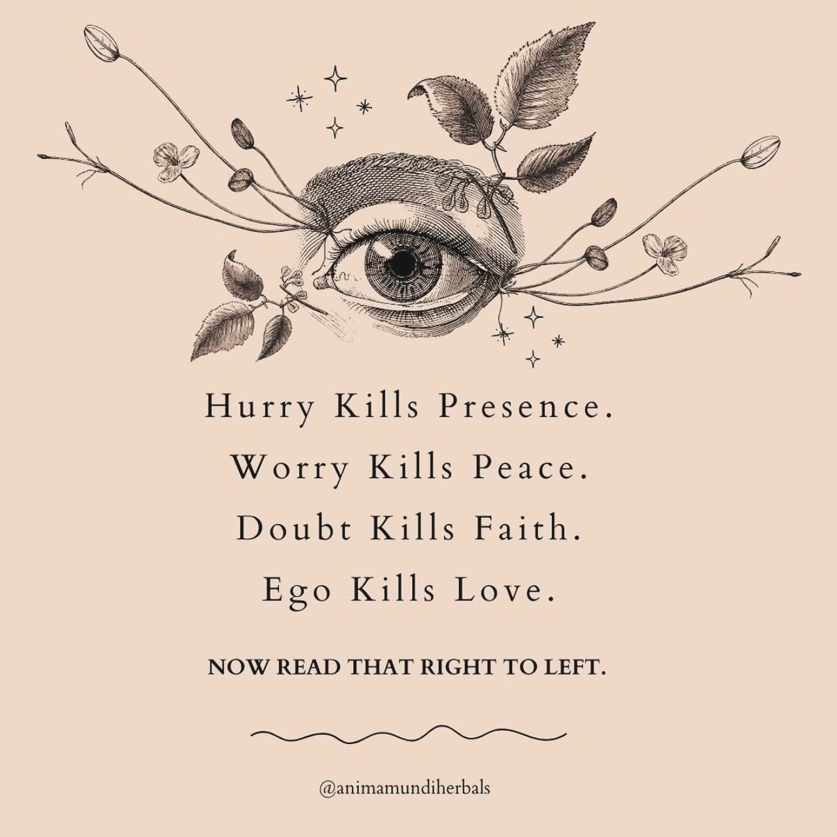Have you made time today to notice how you’re feeling? This time of year can be really stressful and overwhelming. Take a moment to repeat the above backwards. Giving your unconscious mind and instruction to break the cycle of hurry, worry, doubt and ego. 🫶🏻