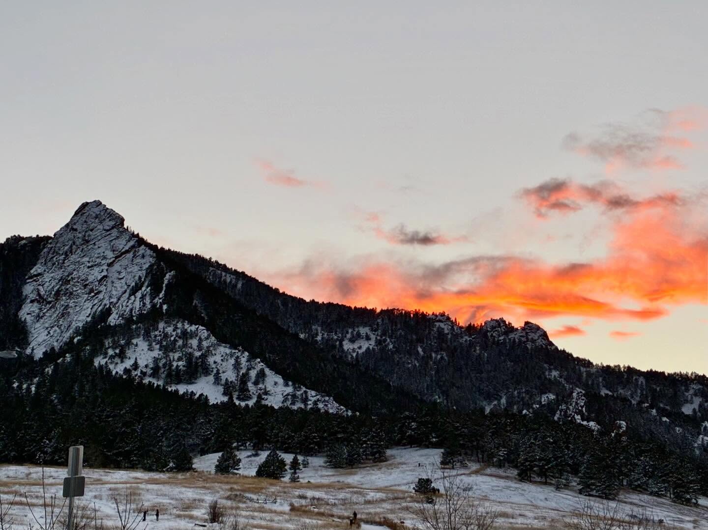 Winter skies and sunsets #colorado #winter #sunset