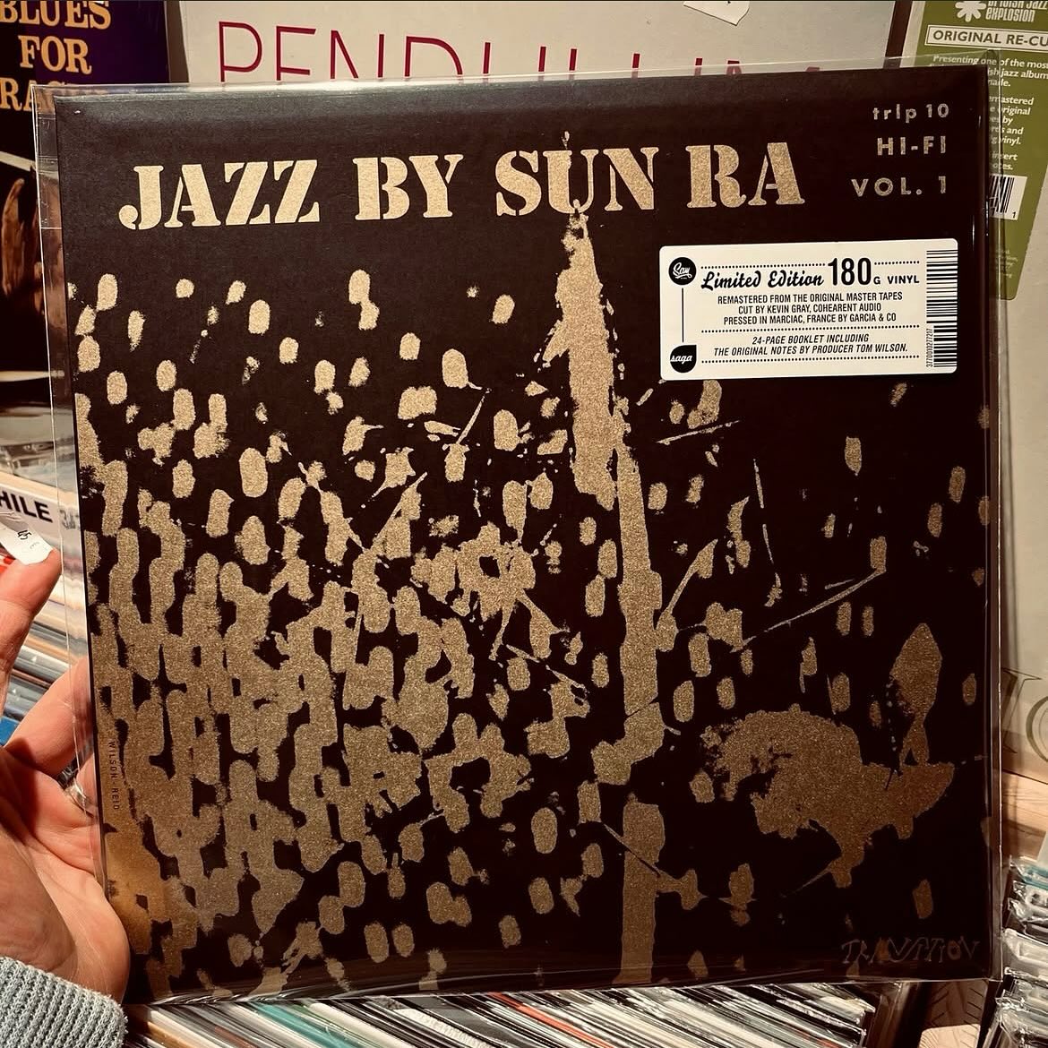 Recorded in July 1956 and released in 1957, Jazz by Sun Ra Vol. 1 is known to be the first LP by Sun Ra.
The album showcases all the musical ideas the musician had previously experimented with: advanced time signatures coupled with harmonic scales based on mathematical equations, all in the service of a clever mix of hard bop, swing and African influences.
Following on this first volume, a new session was recorded by Tom Wilson in December 1956 in Chicago. Although scheduled for release, Jazz by Sun Ra Vol. 2 would never be issued on Transition, as the label had to close doors during the year 1957. The album was only be released in 1968 by Delmark under the title Sound of Joy.
Jazz by Sun Ra Vol. 1 and Vol. 2 may be the most accessible work in the Sun Ra catalogue, as well as one of the most enjoyable to listen to. The two volumes are now reunited and available together for the first time, as originally planned.
Limited Edition 1000 copies by @samrecordsfr
180g pressing (individual check)
Screen-printed Tip-On jacket
24-page booklet.
Cut by @kevin.gray.129357 at Cohearent Audio.
Pressed by @lesdisquesgarcia