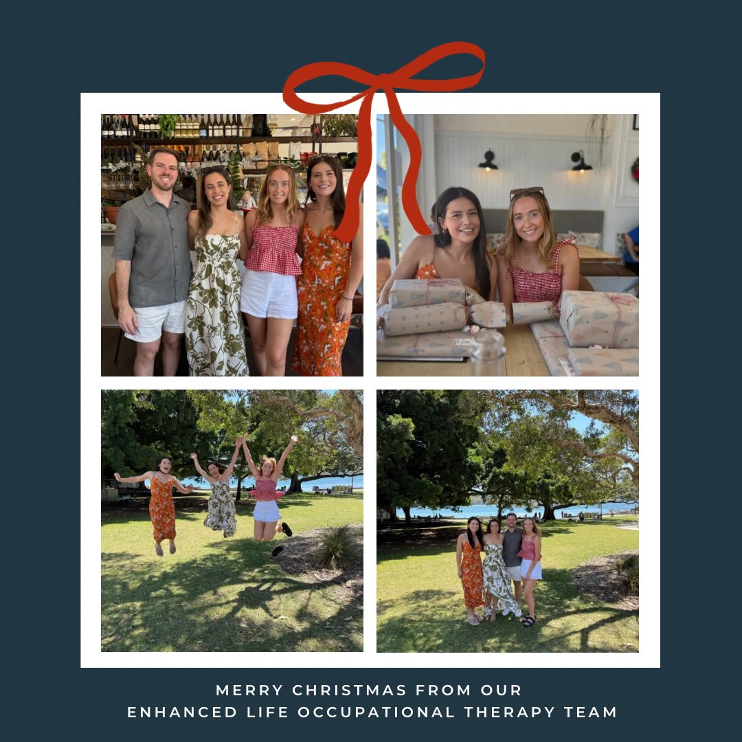Wishing every family a very Merry Christmas from our Enhanced Life Occupational Therapy team! 🎄