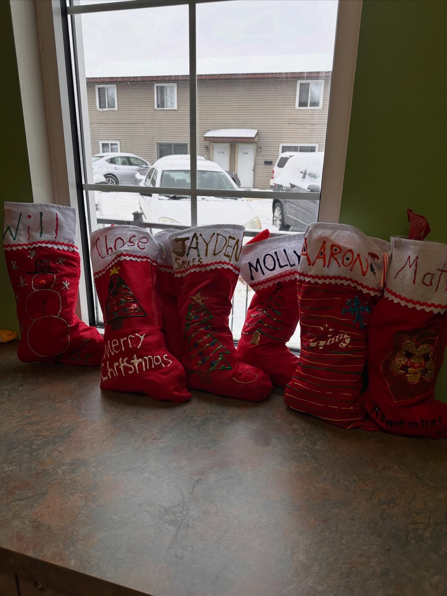 If you forgot to grab your stocking the building will be open the beginning of next week 9-3
