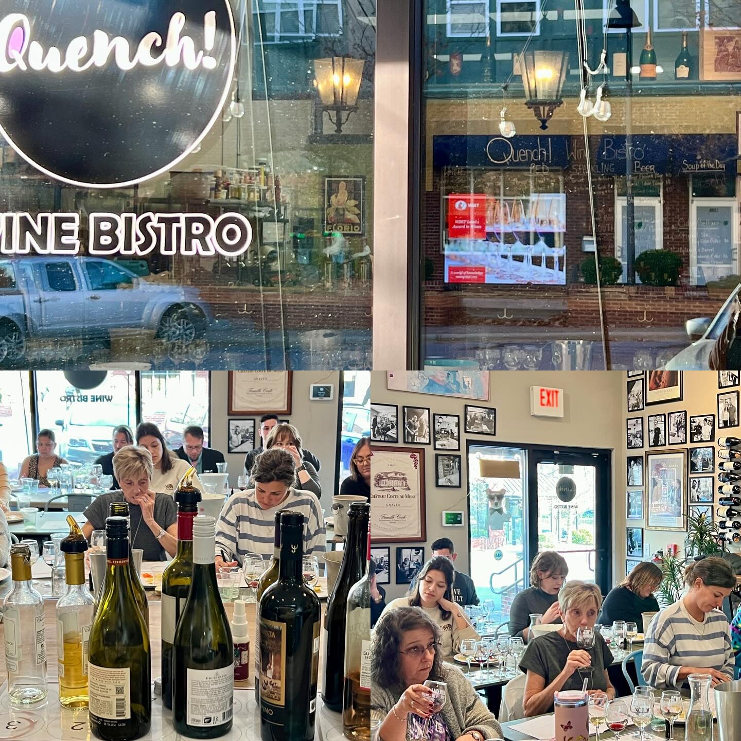 Another terrific and energetic group of WSET L1 students in AVL! More classes in early January … come get your wine game on! Check@link in bio @quenchavl #wset