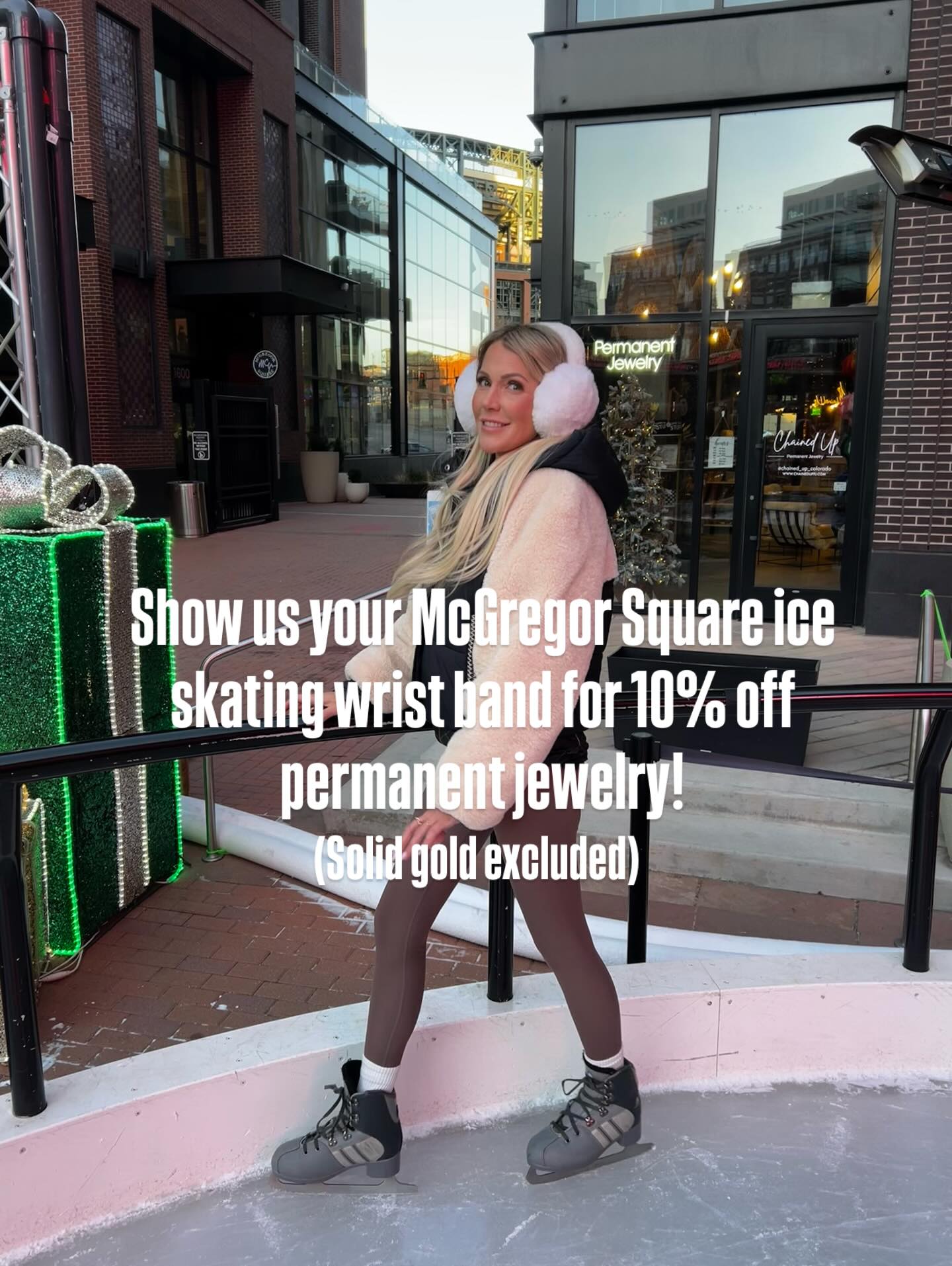 10% off permanent jewelry when you show us your @mcgregor_square wristband! (Solid gold excluded) #rallyhotel #mcgregorsquare #denver #permanentjewelry