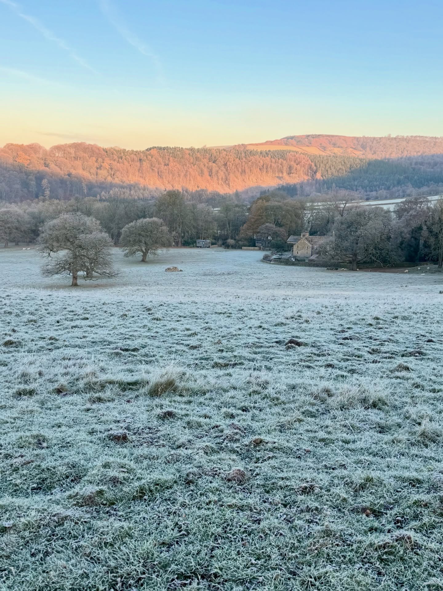 There’s nothing quite like the frostiest of mornings here at Heathy Lea. A short stroll, a glance back and suddenly we’re standing in a magical winter wonderland.
Feeling endlessly grateful for views like this.
#heathylea #heathyleachatsworth