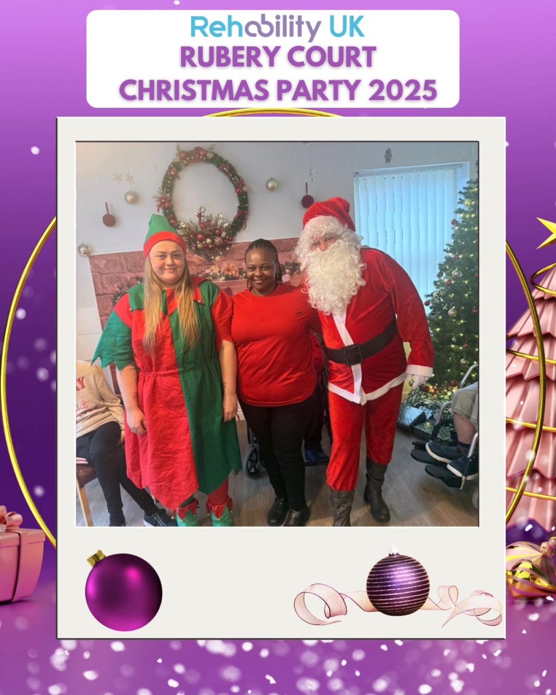 🎄✨ Christmas Cheer at Rubery Court! ✨🎄
Rubery Court was full of festive magic as everyone came together for their annual Christmas party 🎅🎁Secret Santa was a huge success, with Santa himself making a special appearance to hand out some wonderful presents.
The celebrations were filled with dancing, singing, and plenty of smiles, topped off by a fantastic professional singer who had everyone entertained with classic Christmas songs and hits from the 60s, 70s, and 80s 🎶🕺💃
A truly joyful evening bringing people together to celebrate the season in style.