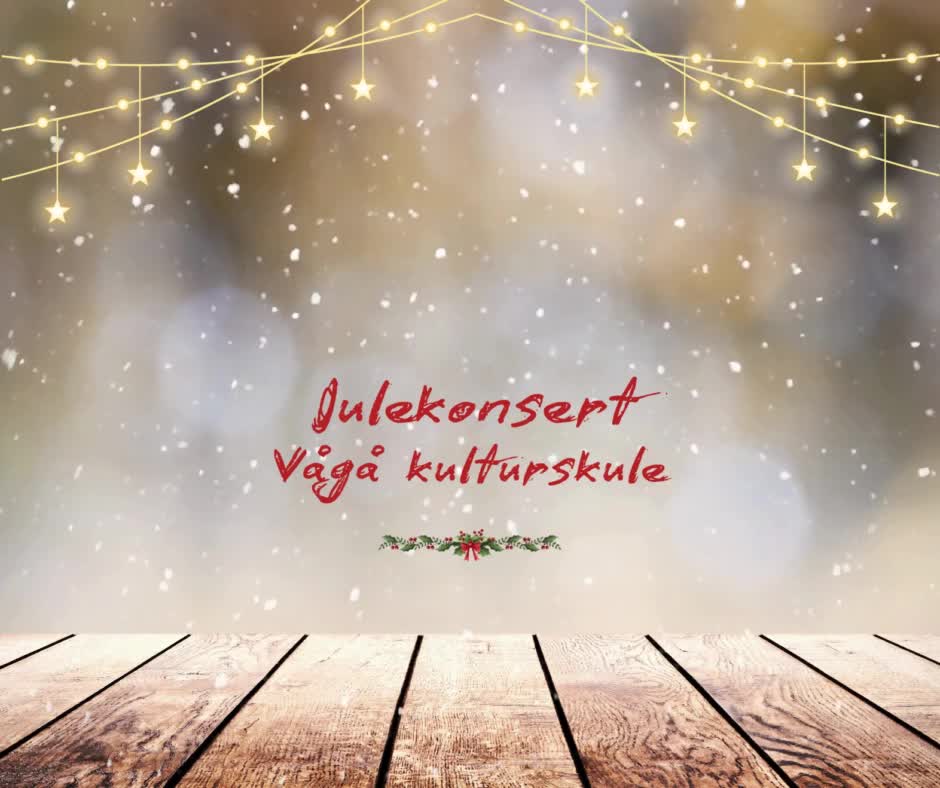 Velkommen til julekonsert med Vågå kulturskule 👩🎤👼💃🕺🎻