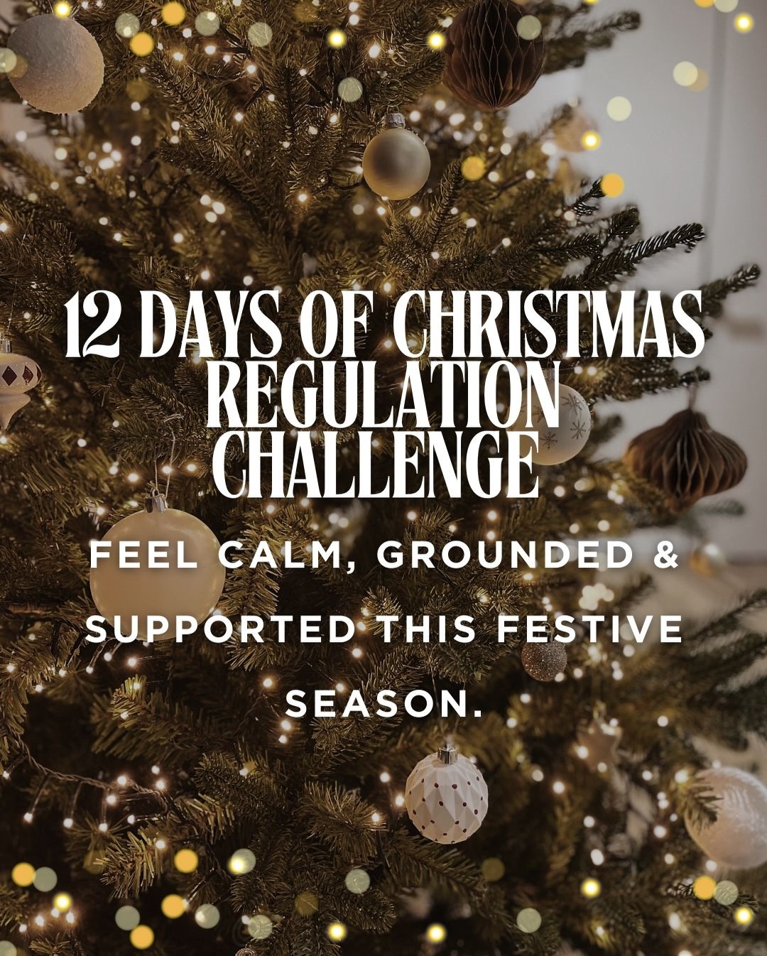 🎄12 Days of Christmas – Regulation Challenge 🎅
The festive season is magical…
but let’s be honest, it can also feel like a lot.
More plans. More noise. More emotions. More pressure.
So we’ve created something to help you stay calm, grounded, and regulated through it all🎄💛
For 12 days, you’ll receive:
✨ 12 nervous-system-supporting practices
✨ All under 10 minutes
✨ Simple tools you can use anytime you feel overwhelmed
✨ Techniques to bring you back into your body & back into balance
Whether you love Christmas or find it challenging, these practices will help you move through the season with more ease, presence, and steadiness.
Don’t wait until January to feel good, treat this challenge as a gift to yourself — a way to support your wellbeing while everything around you gets louder and busier.
📲 Join the 12 Days of Christmas Challenge inside the Regulate Wellbeing App starting Monday 🌲
Your calm, grounded Christmas starts now.
Link in bio 🌟