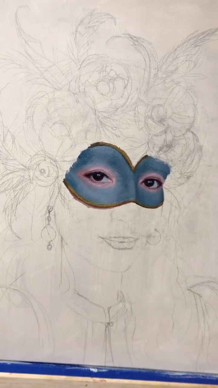 Work in Progress: Portrait Painting. Adding a touch of mystery and a splash of party vibes! still undecided on the colours, but stick around- the journey is going to be as fun as it is unpredictable. Let’s hope it all comes together beautifully!
#portraitpainting #artexhibition #art #womenwhopaintswomen #contemporaryart #hamiltonartists #filipinoartists #hamiltonontariocanada #wip