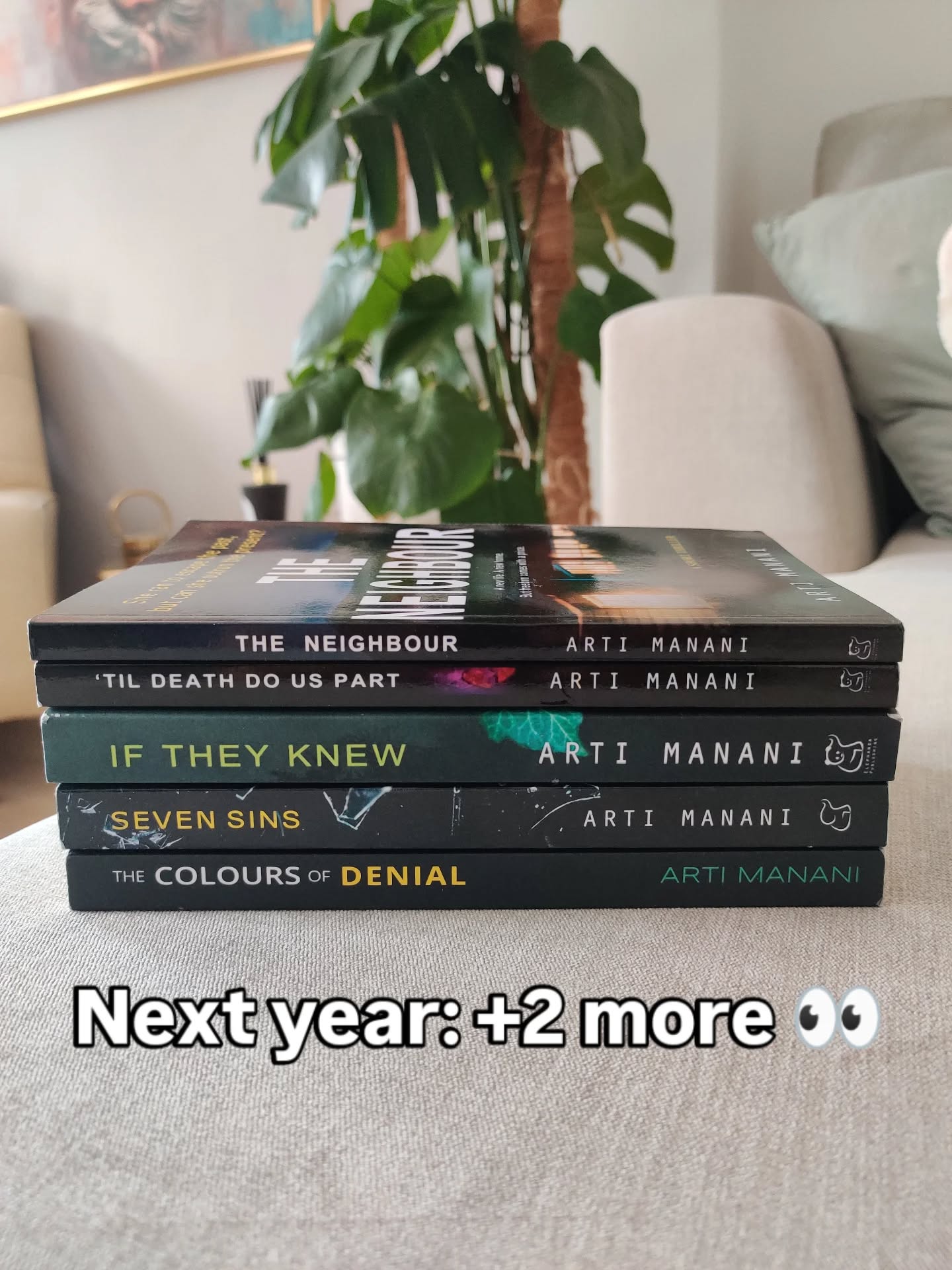 I'm slowly building my own little book tower… 📚...and next year I get to stack two more shorties on top of it 👀
Soon I’ll have a fully functioning introvert hideout made entirely of my own books
Feeling grateful today 🙏
#indiethrillerbooks