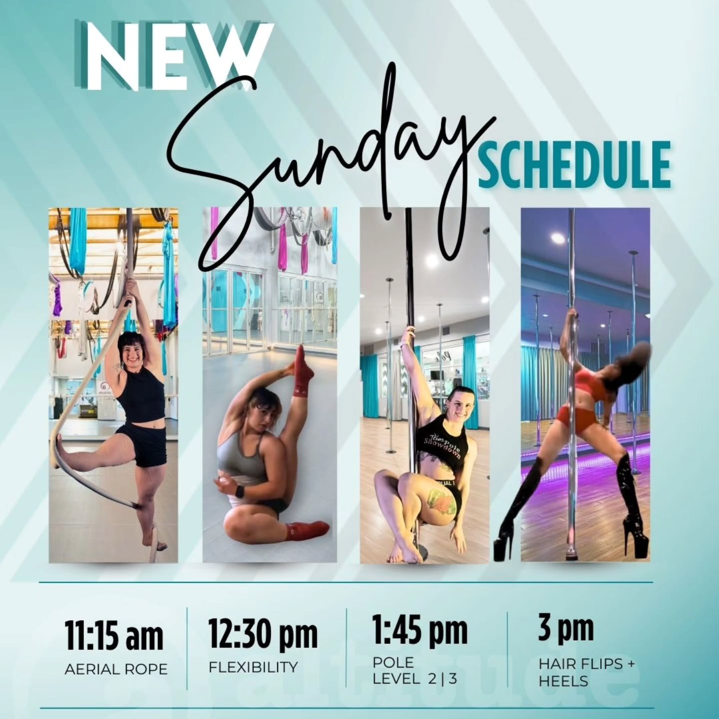 Make sure you double check your Sunday class times in ✨ MOMENCE ✨ they have changed!
Hope everyone had a Happy Thanksgiving! We can't wait to get back to our regular *newly* re-scheduled program!
www.altitudefitnessfrisco.com/schedule