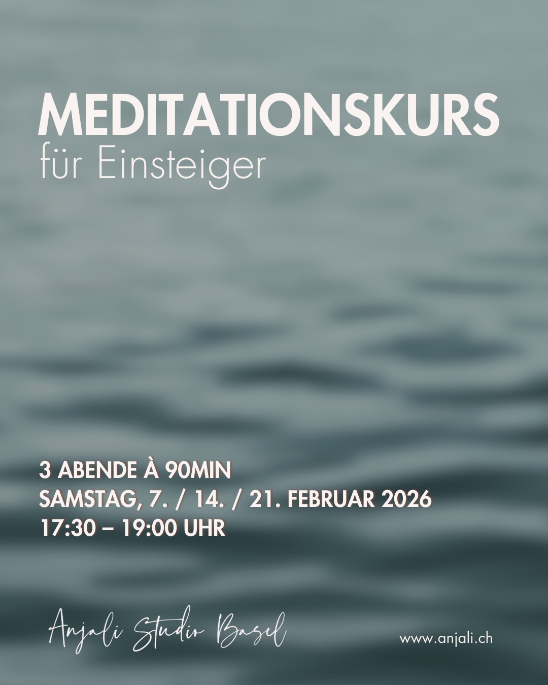 Meditationskurs für Einsteiger
In diesem Kurs lernst du, wie du mit einfachen, aber tief wirkenden Techniken innere Ruhe, Klarheit und Ausgeglichenheit fördern kannst. Durch geführte Meditationen, sanftes Breathwork und Achtsamkeitsübungen findest du Wege, den Geist zu beruhigen, dich mit deiner inneren Mitte zu verbinden.
3 Abende à 90min
Daten: Samstag, 7. / 14. / 21. Februar 2026
Zeit: 17:30 – 19:00 Uhr
All info + booking on the website and on our APP!
🔗 in bio
🌿
#meditation #basel