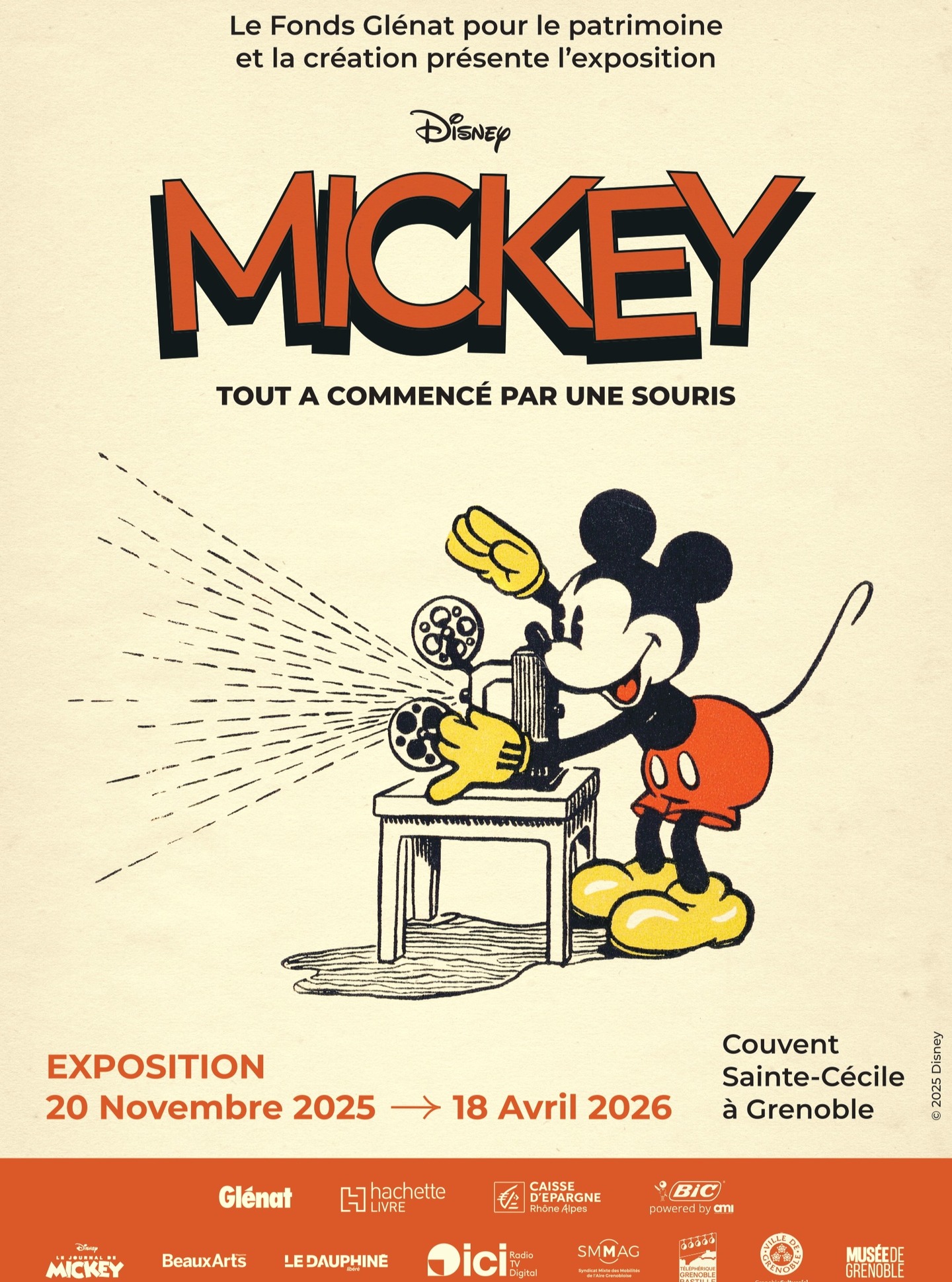 Mickey s’expose au couvent Sainte-Cécile ! @fondsglenat
Partez à la rencontre de la souris la plus célèbre du monde à travers des œuvres inédites et notamment des originaux de bande dessinée prêtés par 9e Art Références. Un rendez-vous à ne pas manquer !
📍 Fonds Glénat - Couvent Sainte-Cécile, Grenoble
📅 Jusqu’au 18 avril 2026
Affiche : © Fonds Glénat/2025 Disney
#mickey #disney #waltdisney #fondsglenat #glenat #exhibition #exposition #expositionmickey #comicartwork #comicartexhibition #museum #art #originalart #bd #bandedessinée #artmuseum #comics #comicart #comicstuff #comiclovers #masterpiece #chefdœuvre #artoftheday #culture #grenoble