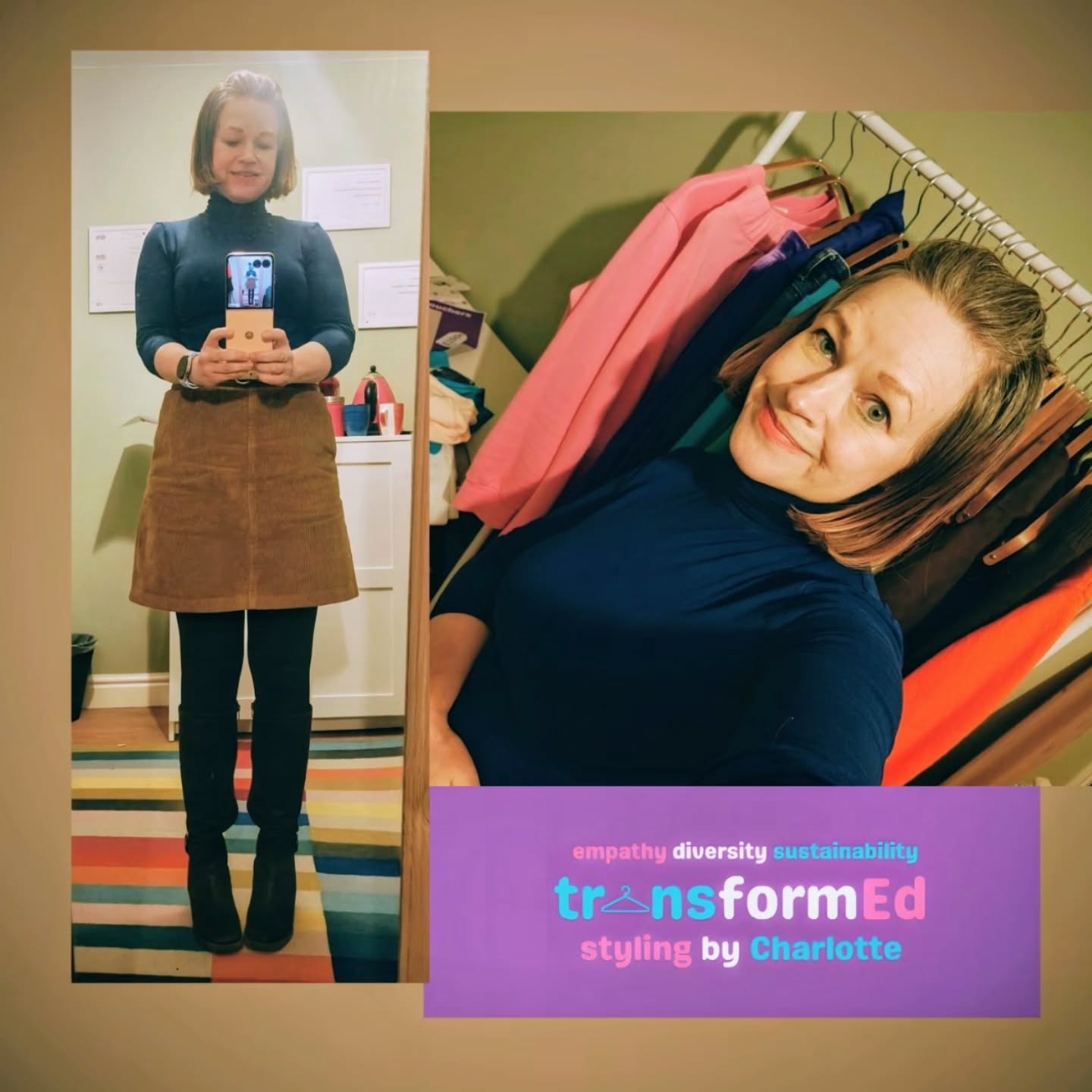 It was appropriate on a day when I was writing an article featuring a local charity shop that I should find a preloved item I'd been on the look out for, this cord mini skirt.
๐ค๐
Personal Styling Hull
Colour Analysis Hull
Sustainable Styling