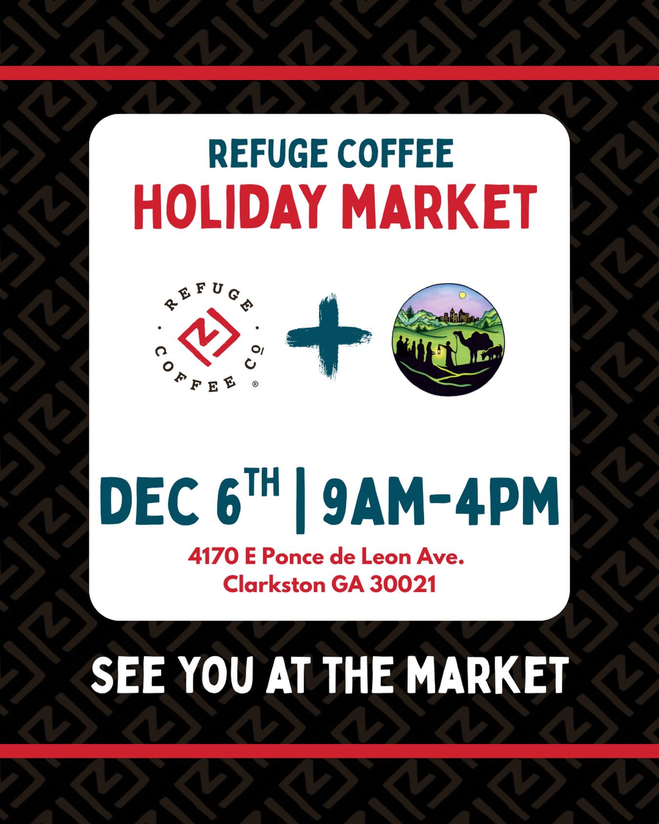 One of our favorite days! We hope you can join us this Saturday at the @refugecoffeeco Holiday Market!