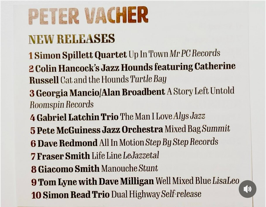 Thank you to Peter Vacher for including my latest release in @jazzwisemagazine “Albums of the Year 2025”!
#jazzpiano #jazztrio #jazz2025