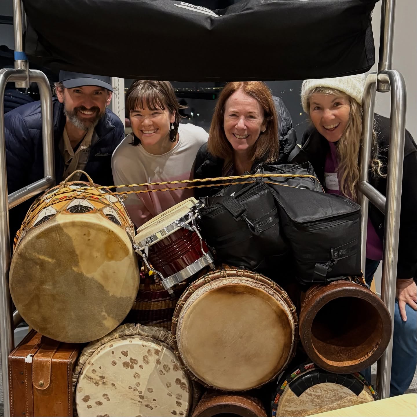 Music creates community! Last night I was joined by Jordan Edelheit, Marcie Bachrach & @jami1031 as we made some beats with the children & families of @rmhcincinnati. The joy & smiles make it worthwhile every time!
Plus, I’m really proud of my djembe stacking skills 😂