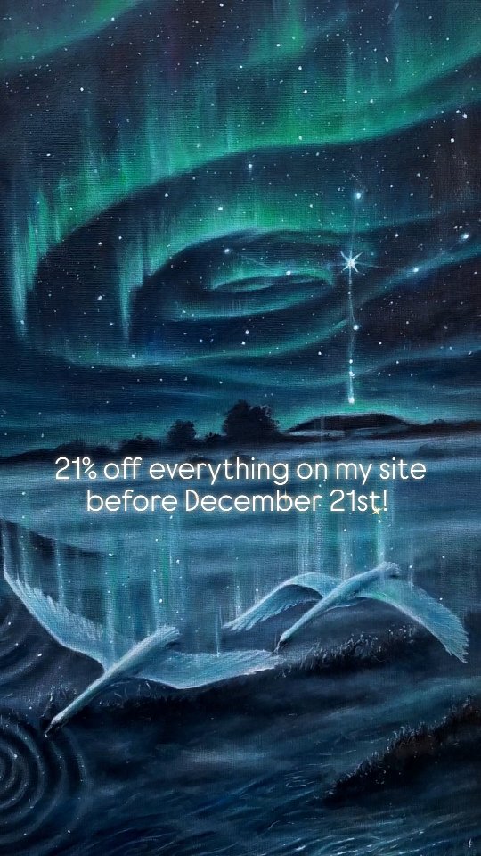 ✨️Announcing my Winter Solstice Sale on every item of my website - all originals, cards and prints! Recieve a massive 21% off running up to the Winter Solstice on December 21st!
Use Code: WINTER21 at checkout at mariajohnstonartist.com (link in my bio)
So if you are looking for Christmas gifts this is the perfect time and you sign! ✨️
Support artists and small makers this Christmas where ever you can. This time is important to showcase where our value lies by buying small and local. 🙏💙✨️
#wintersale #visionaryart #prints